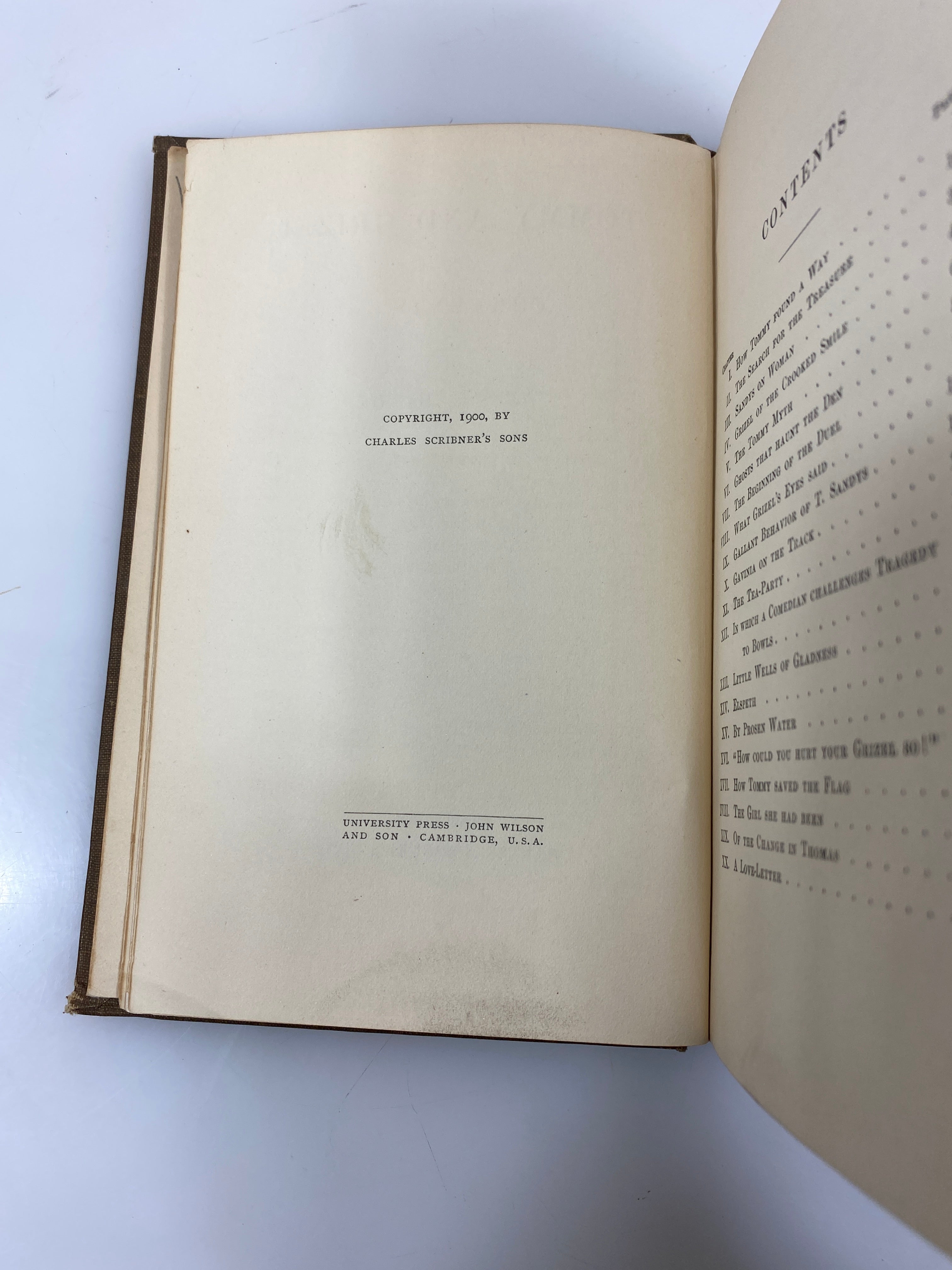 Tommy and Grizel James Barrie 1900 HC