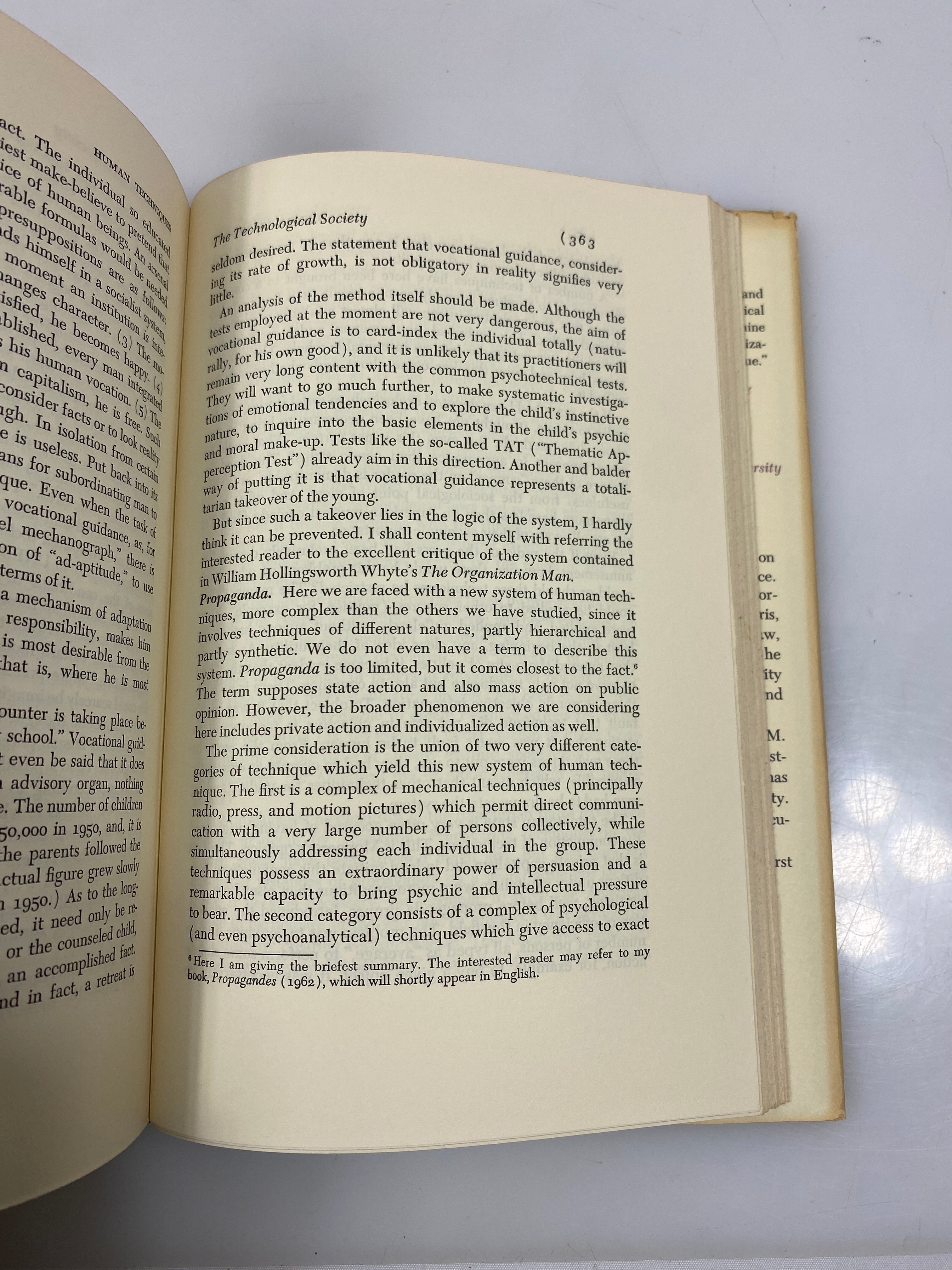The Technological Society by Jacques Ellul 1965 HCDJ