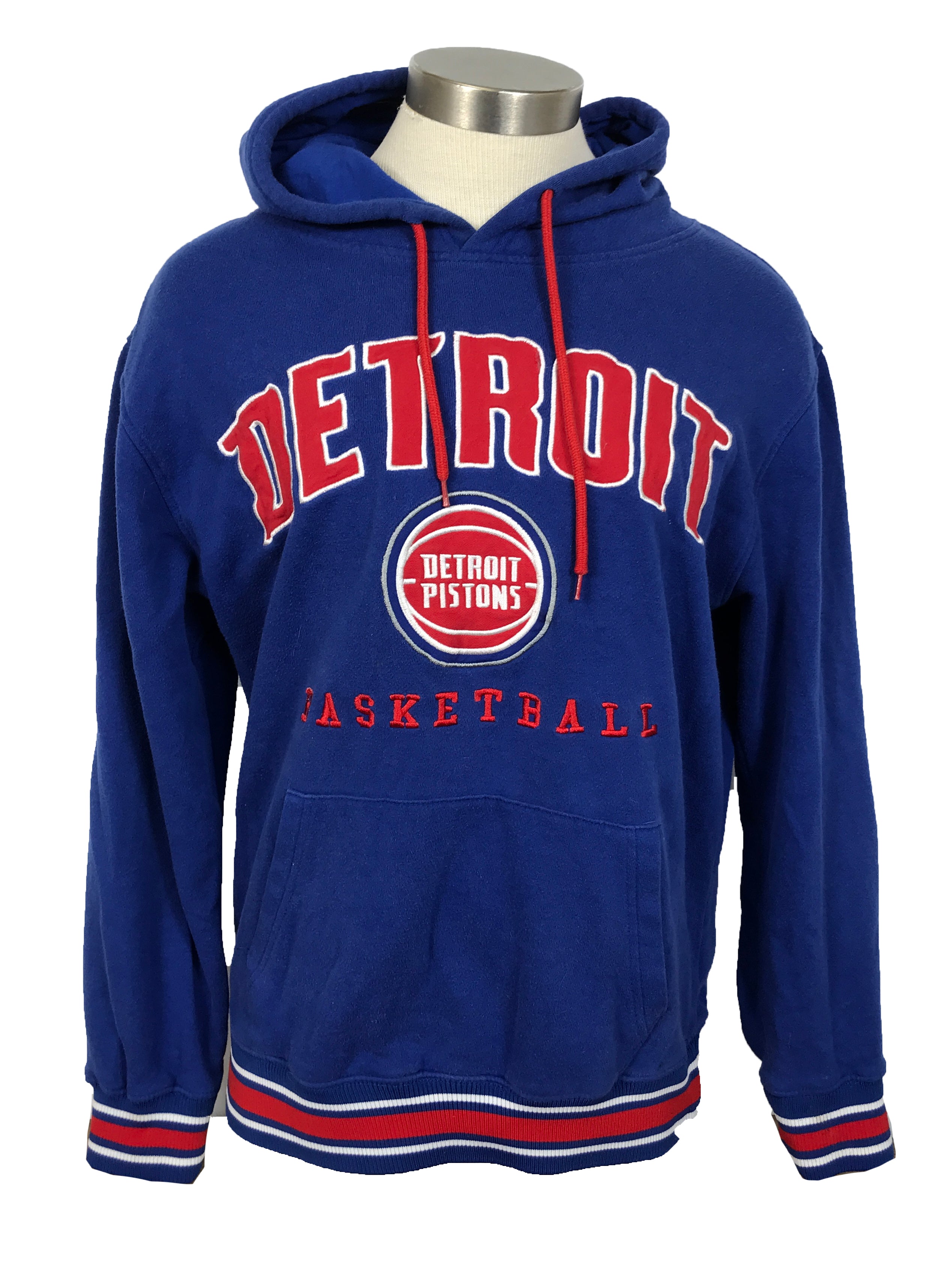 Detroit Pistons Basketball Blue Hoodie Unisex Size M
