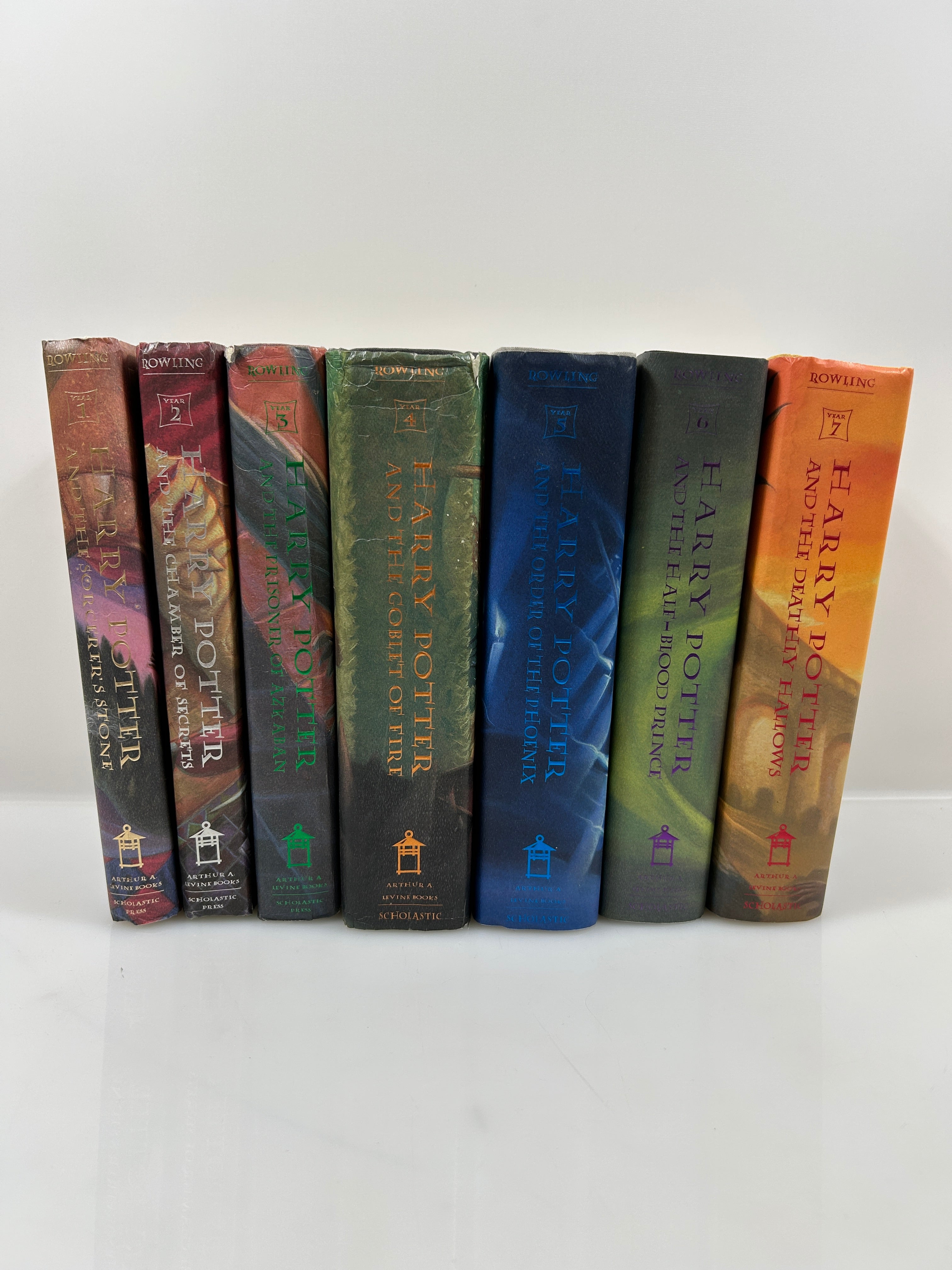 Harry Potter by J.K. Rowling Complete Set 1-7 Hardcover American 1st Edition HC