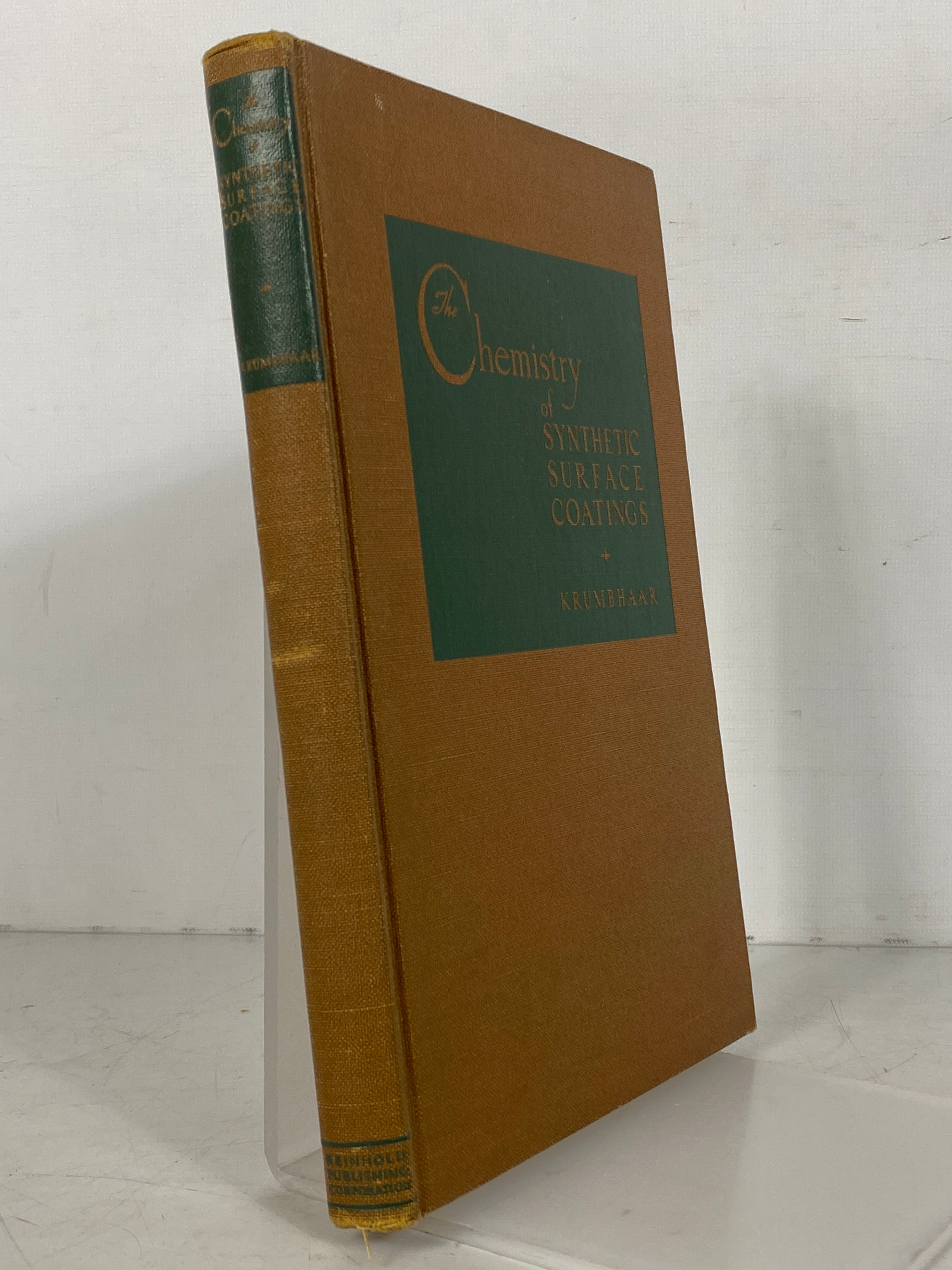 The Chemistry of Synthetic Surface Coatings by Krumbhaar 1937 HC