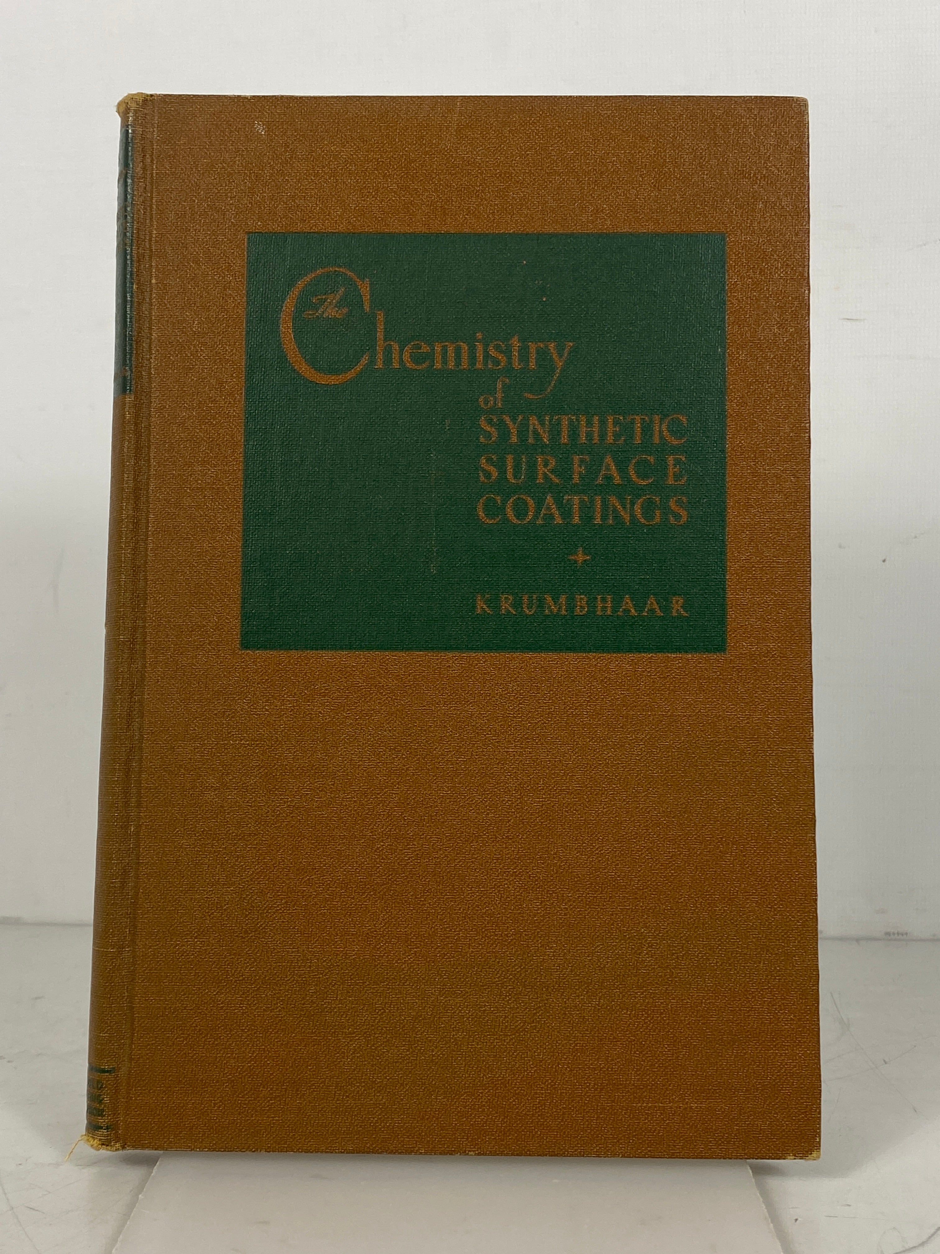 The Chemistry of Synthetic Surface Coatings by Krumbhaar 1937 HC