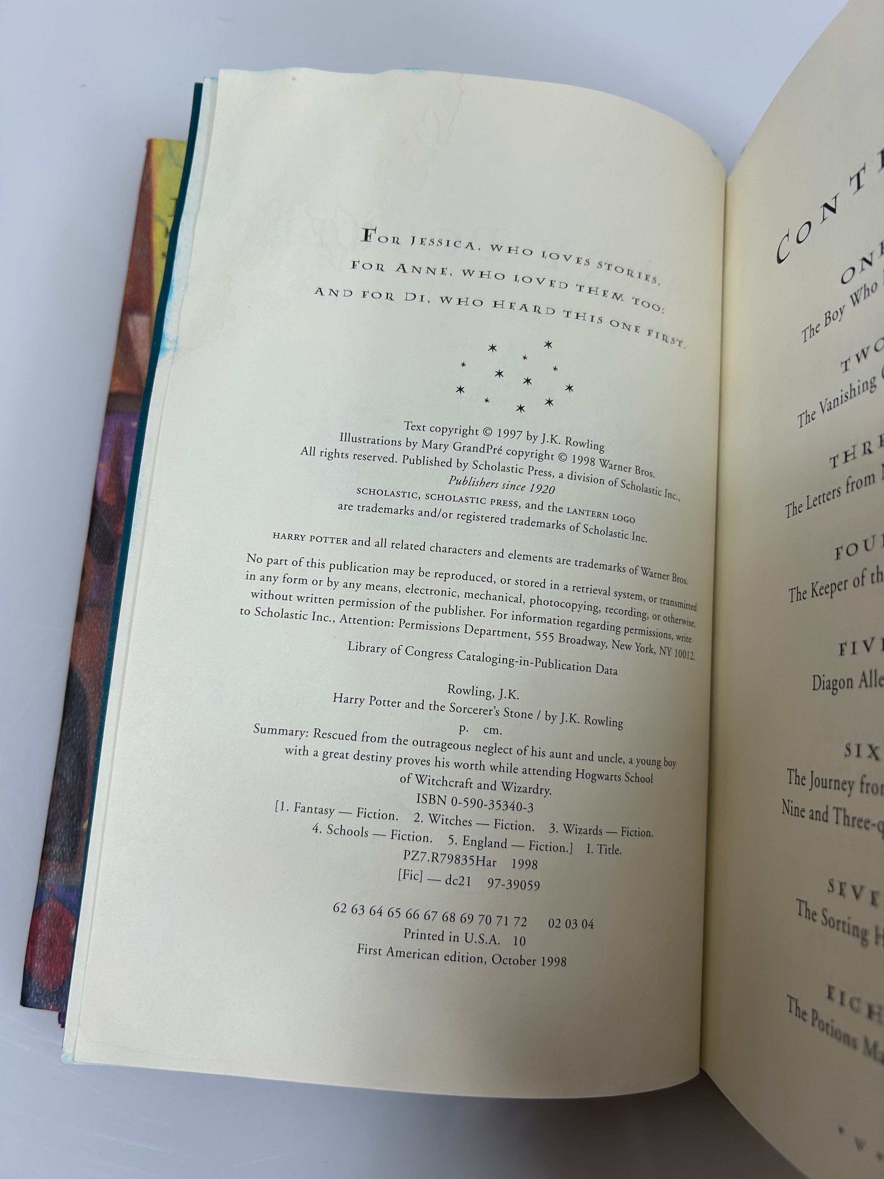 Harry Potter by J.K. Rowling Complete Set 1-7 Hardcover American 1st Edition HC