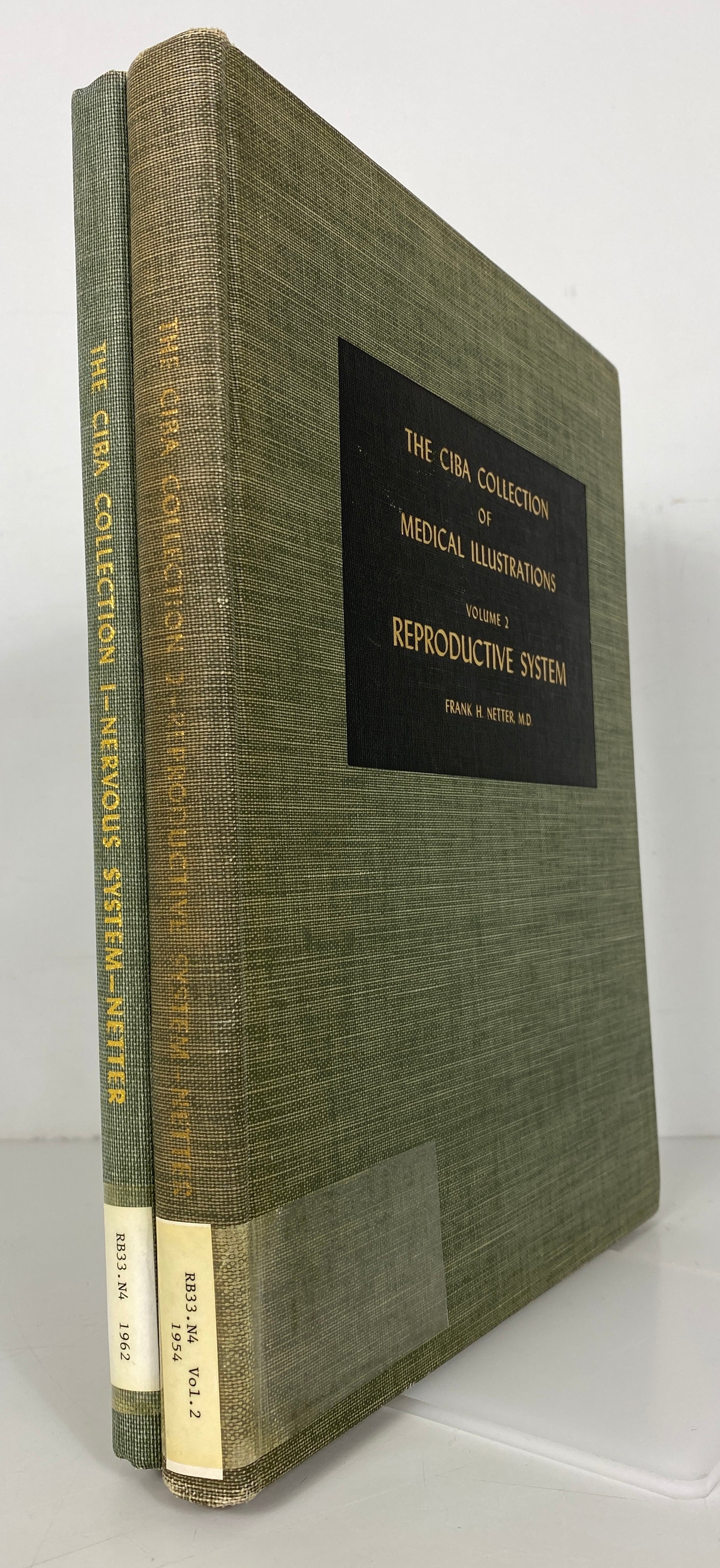 2 Vols The Ciba Collection of Medical Illustrations Frank Netter HC Ex-Library