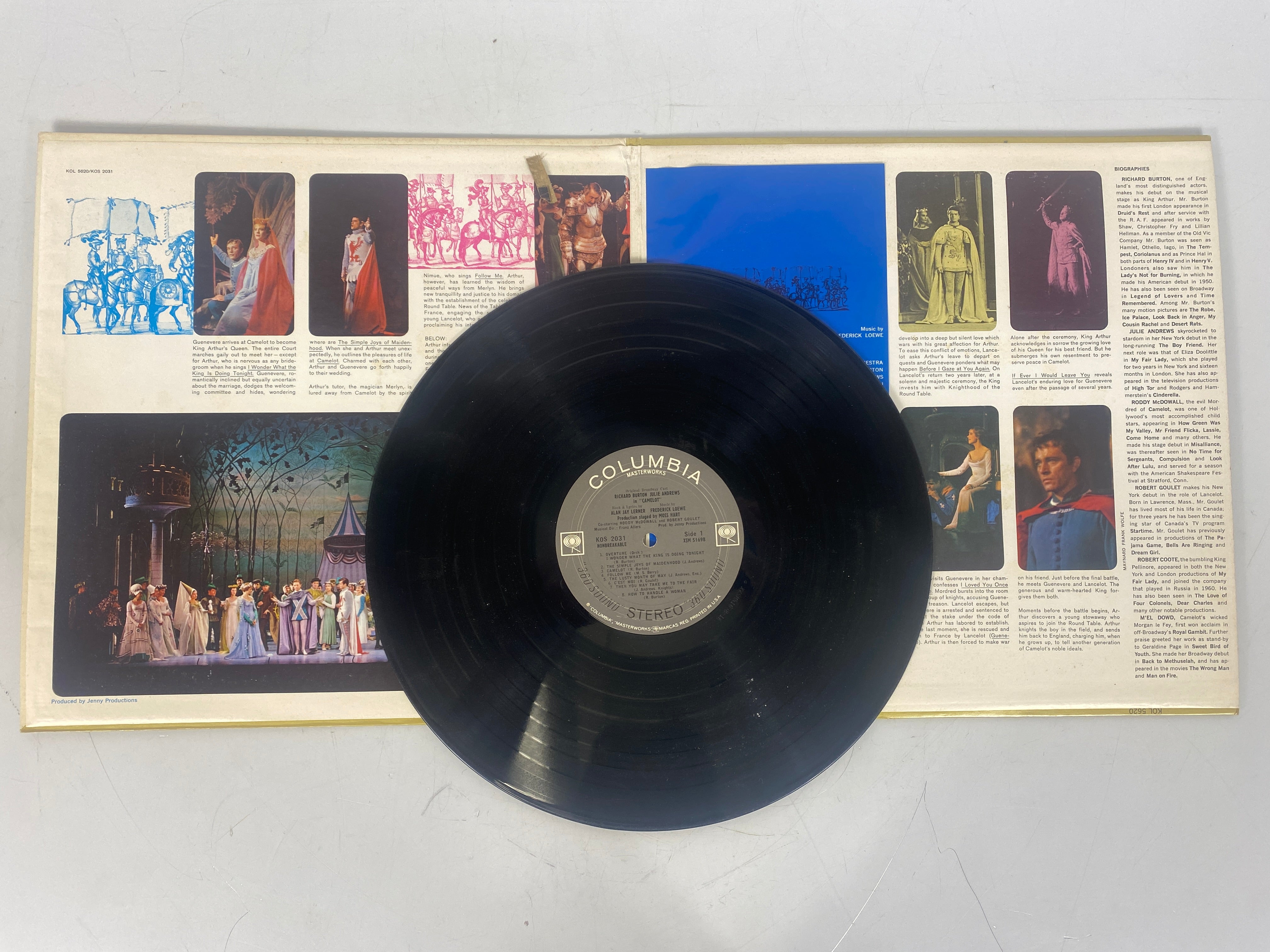 Camelot Musical Broadway Soundtrack Vinyl Record