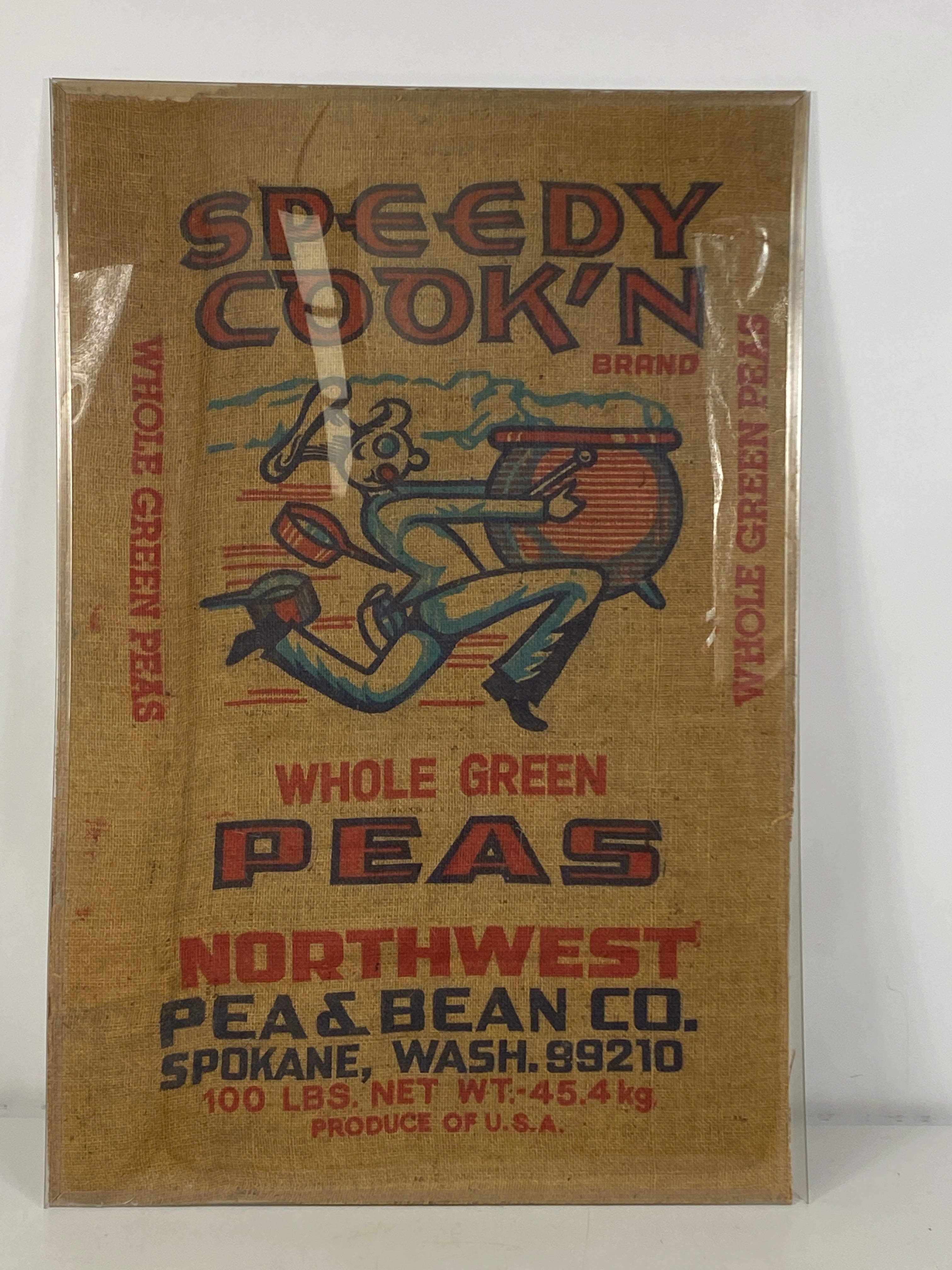 Speedy Cook'n Whole Green Peas 100 LB Burlap Sack Spokane, Washington