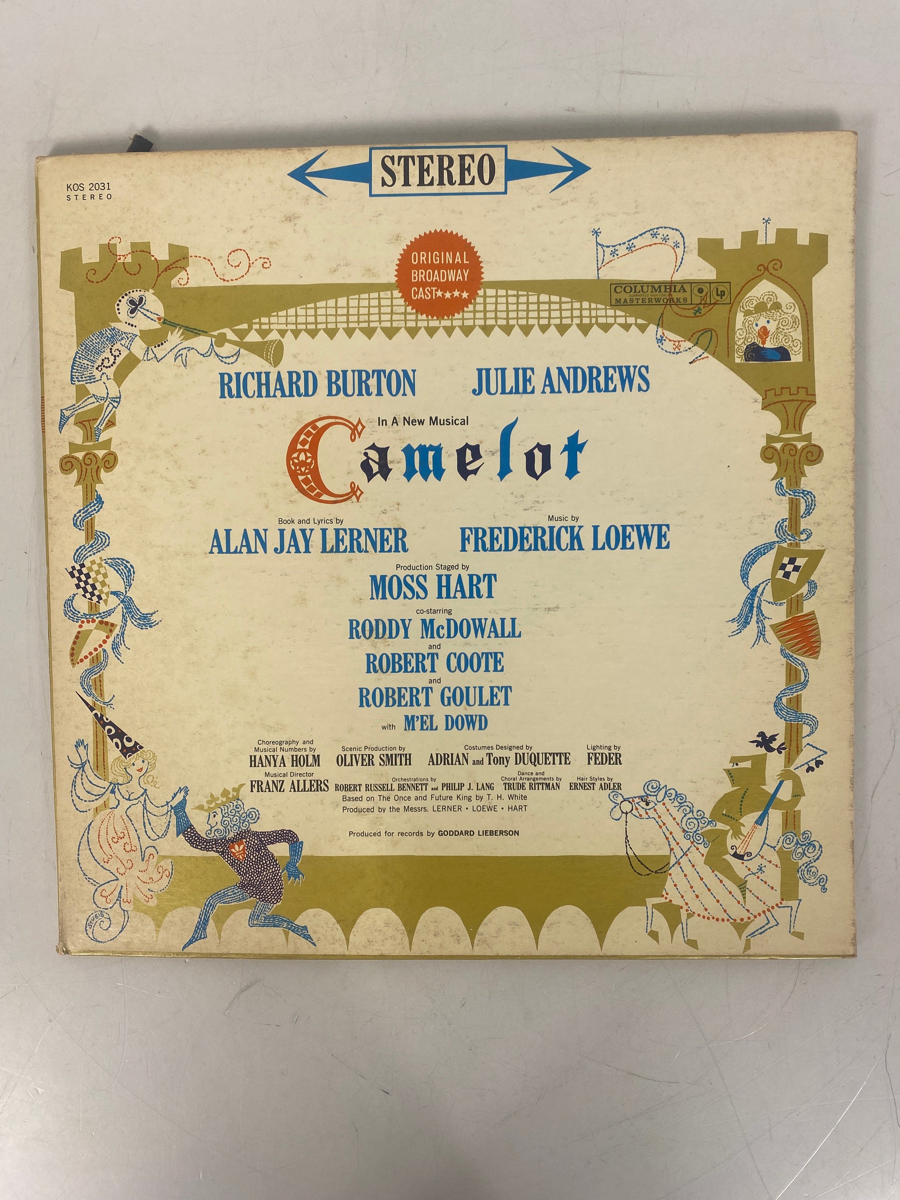 Camelot Musical Broadway Soundtrack Vinyl Record