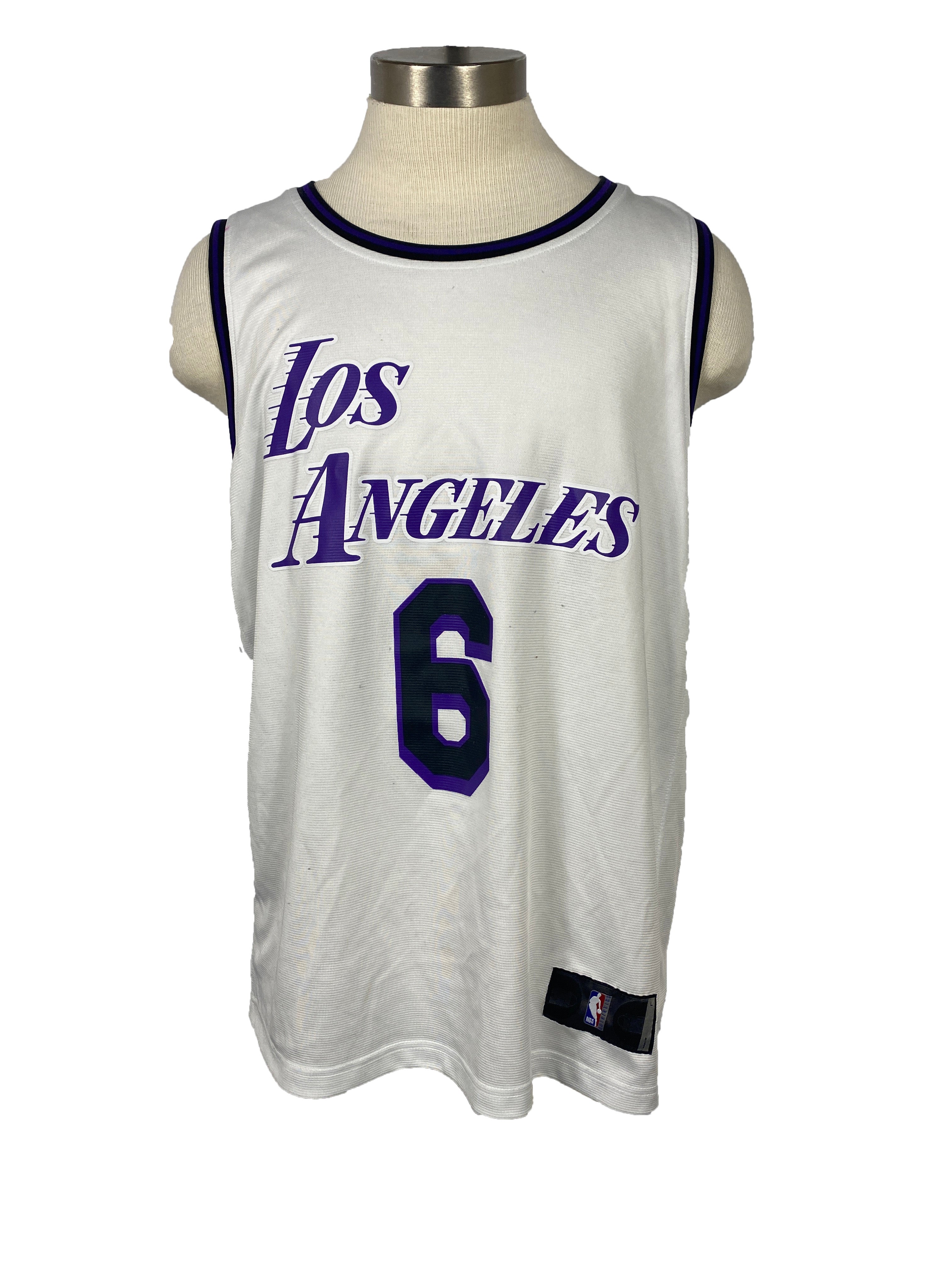 Fanatics White Los Angeles James 6 Jersey Men's Size L