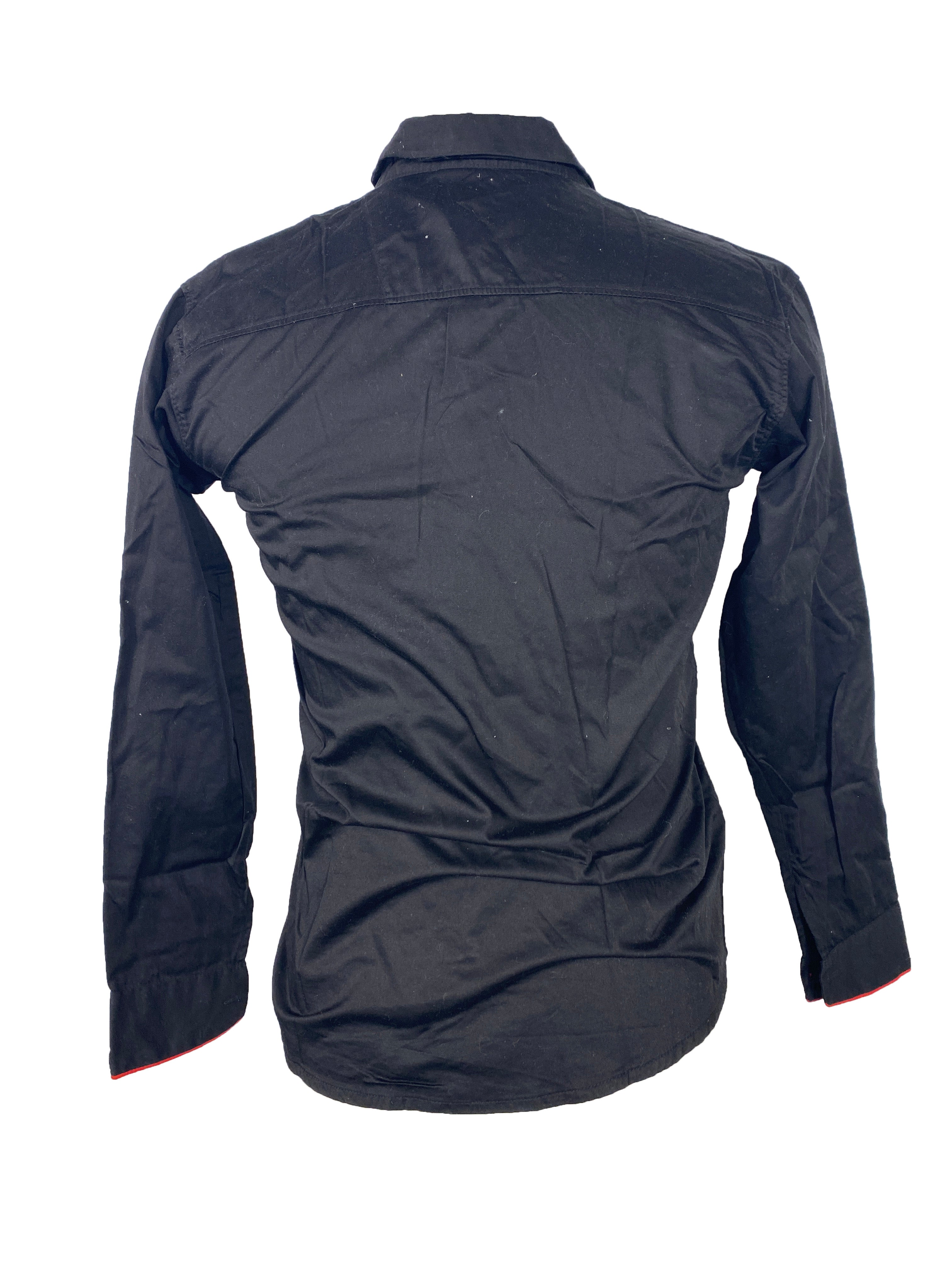 Voodoo Black Button Up Shirt Children's Size 10-16