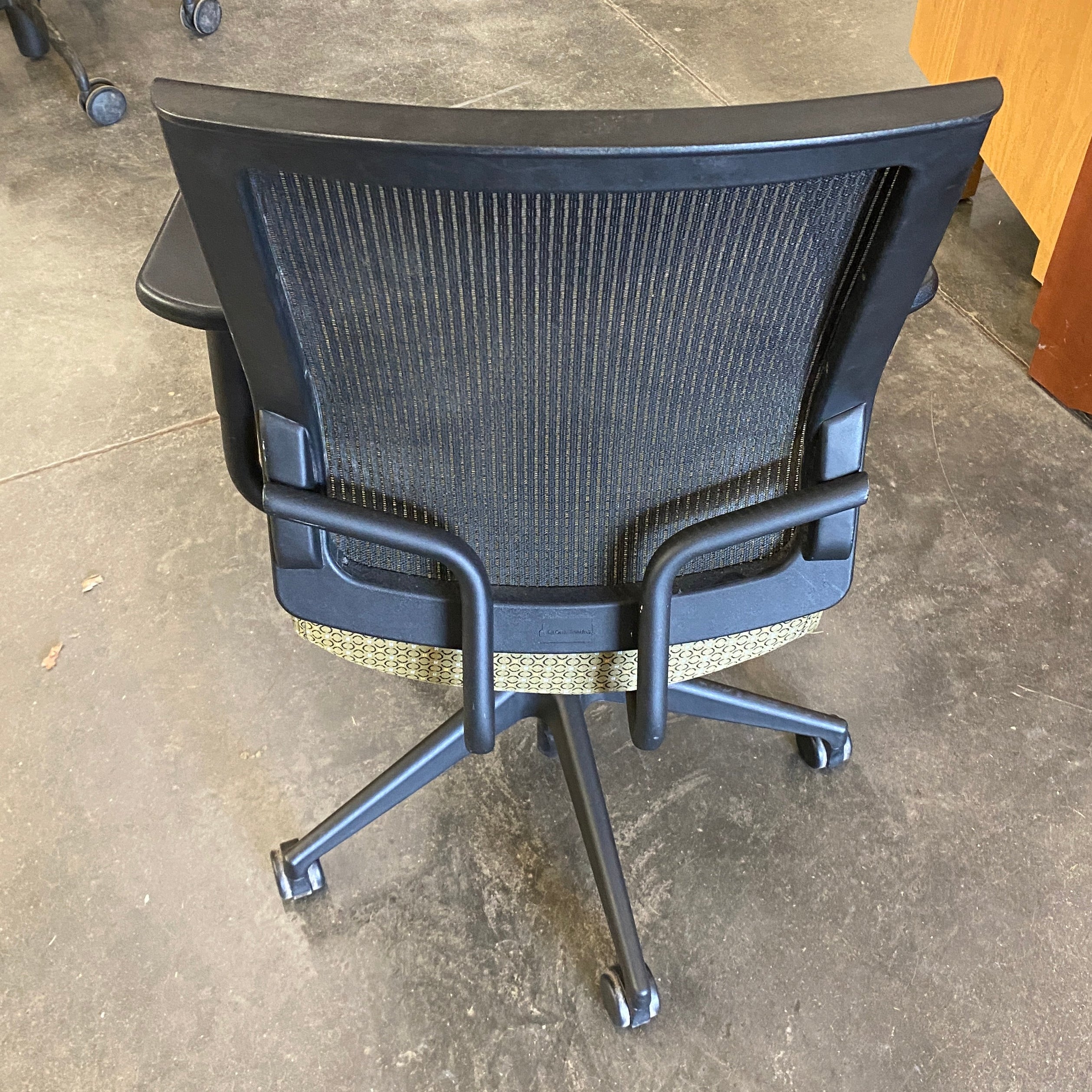 SitOnIt Seating Rolling Green Patterned Office Chair