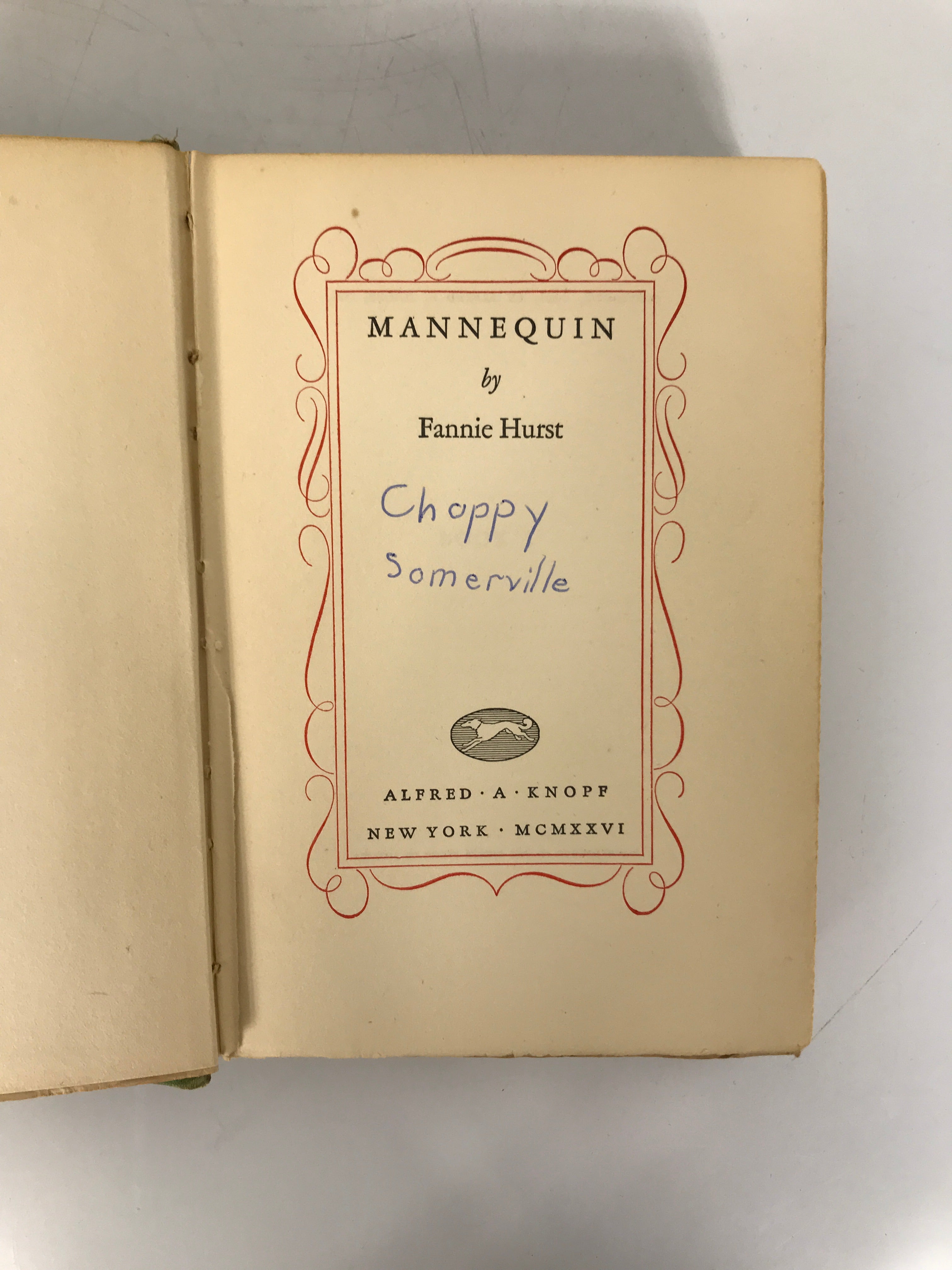 Vintage Novel: Mannequin by Fannie Hurst 1926 HC