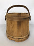 Primitive Antique Firkin Shaker Style Sugar Bucket with Handle No Lid