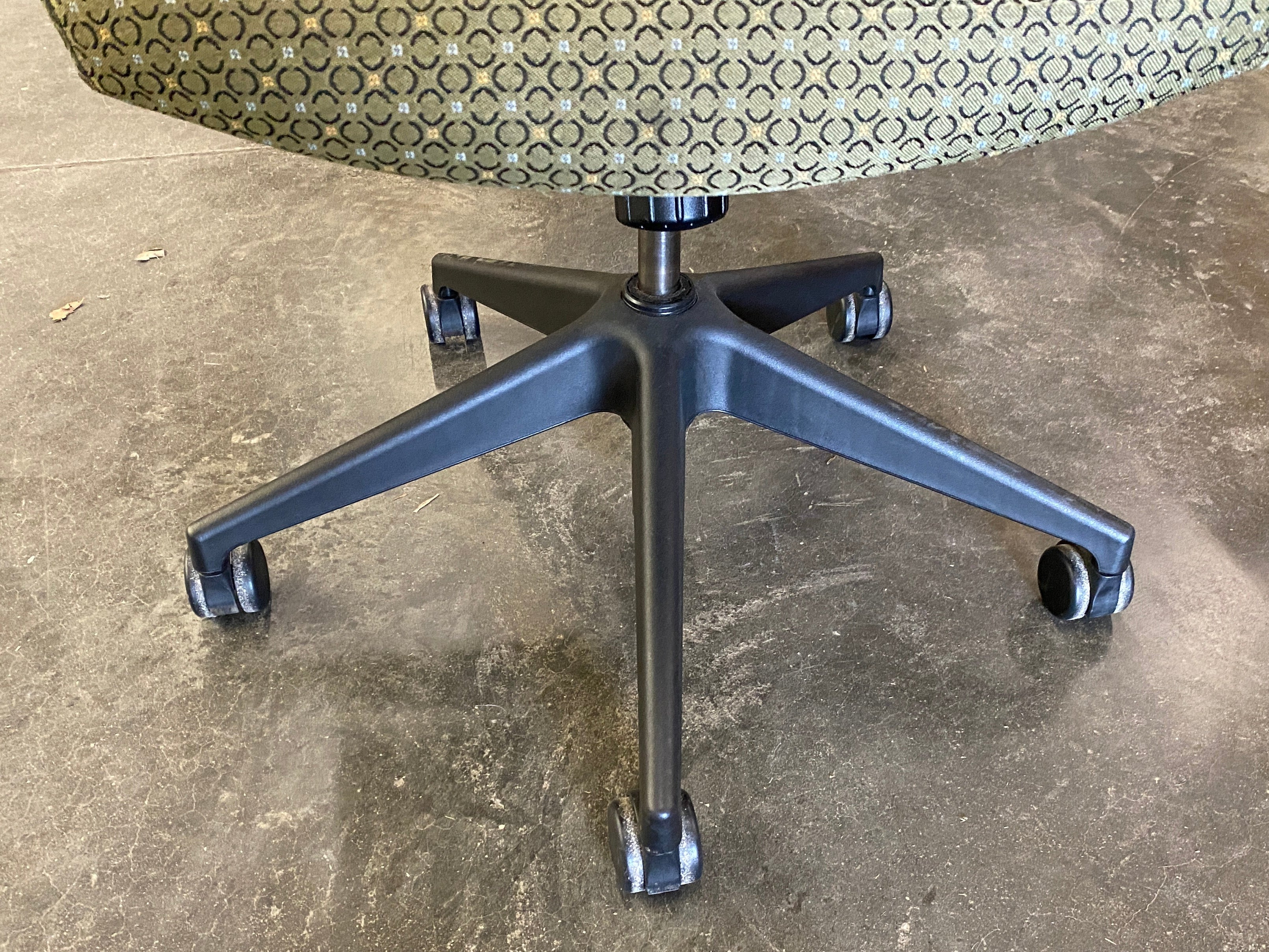 SitOnIt Seating Rolling Green Patterned Office Chair