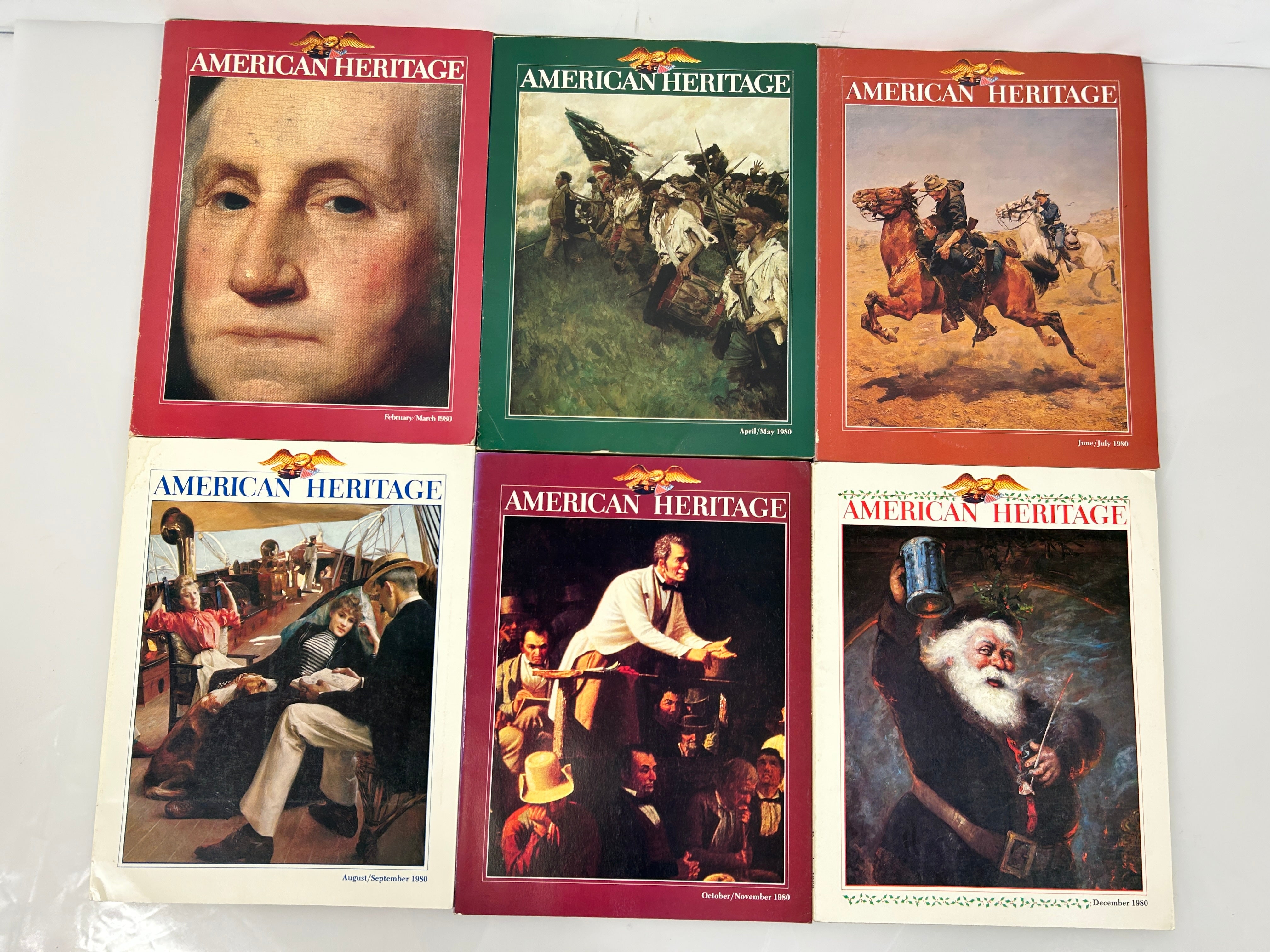 Lot of 12 American Heritage Magazines 1980-1981