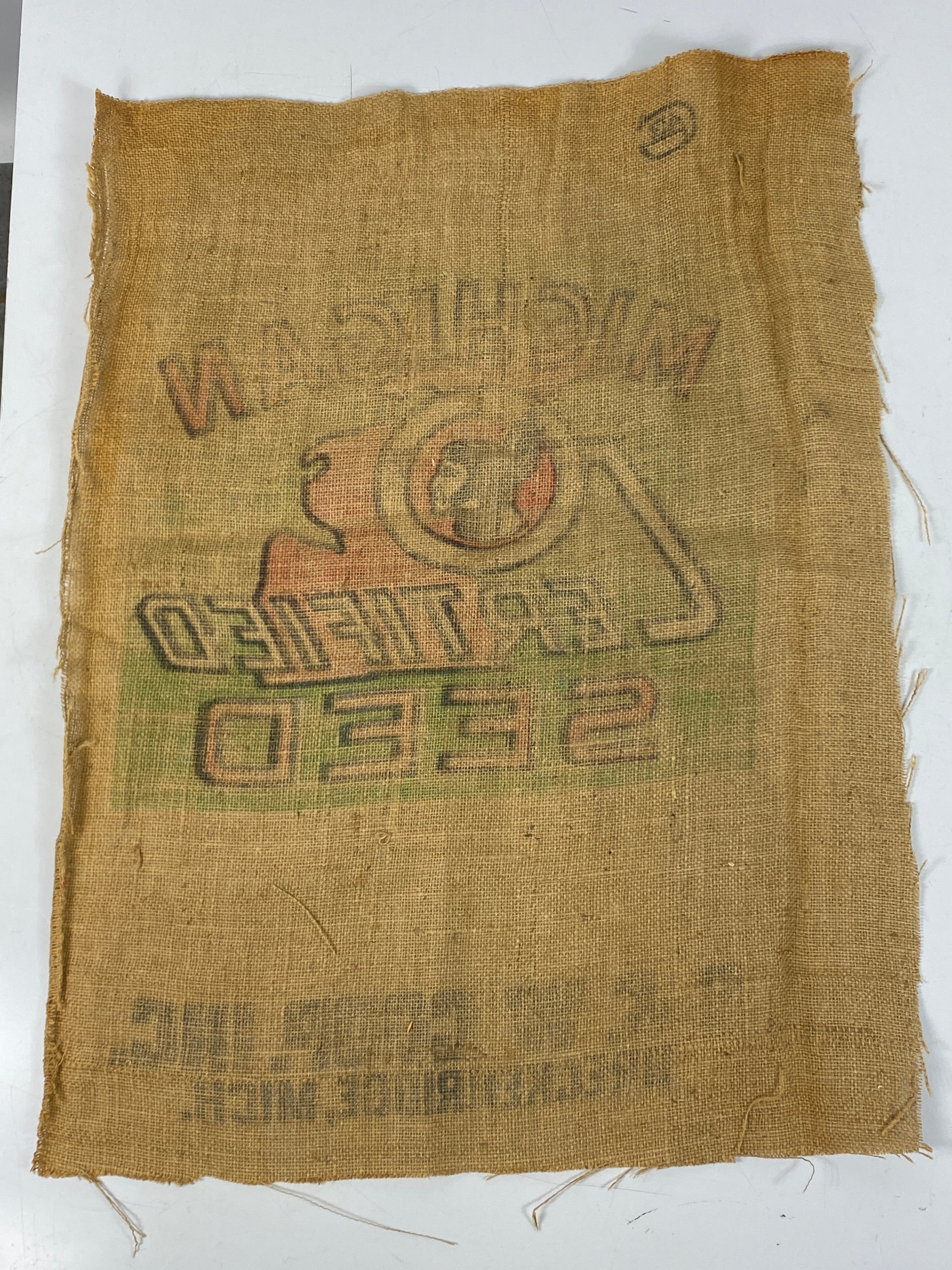 Michigan Certified Seed Burlap Sack Breckenridge, Michigan