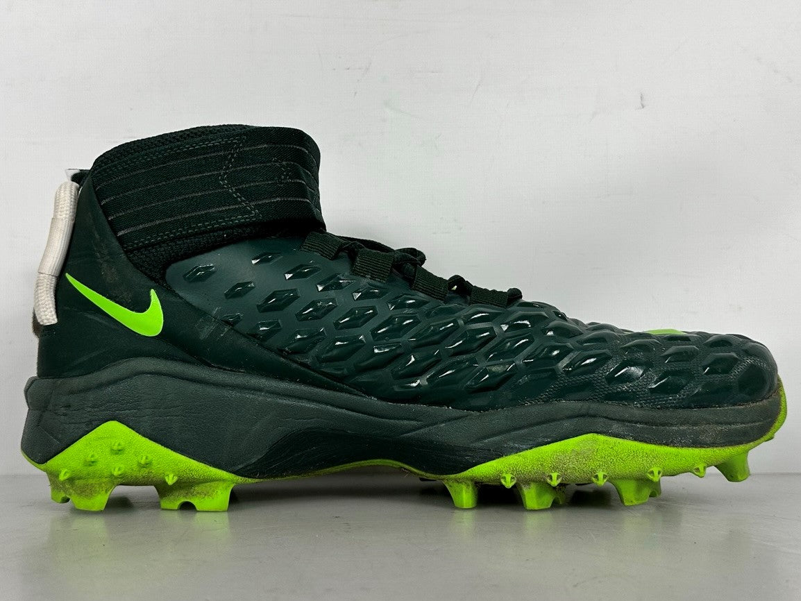 Nike Dark Green Force Savage Pro 2 Shark SMU P Football Cleats Men's Size 14 *Used - Broken Lace*