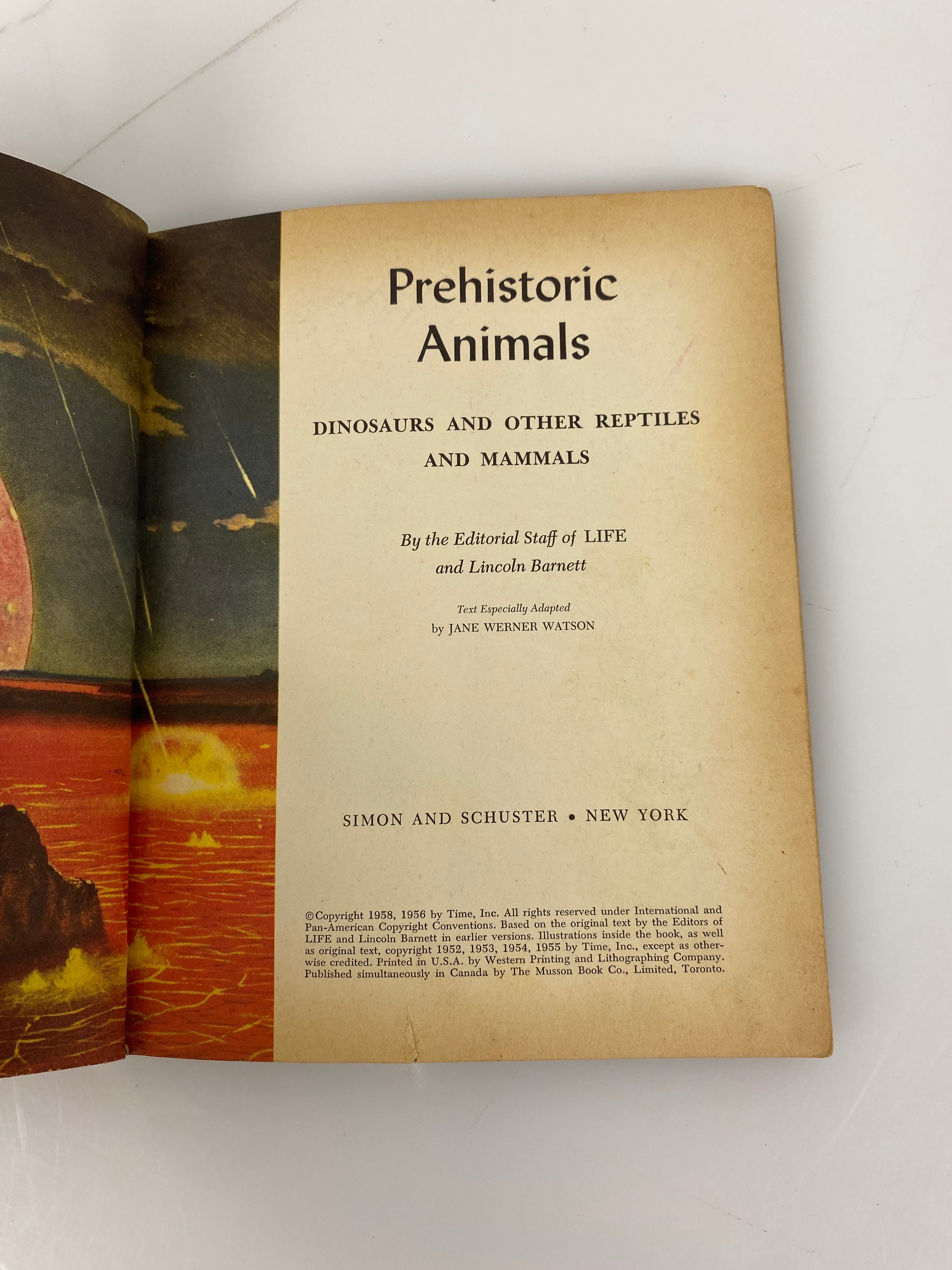 Prehistoric Animals Golden Library of Knowledge 1958