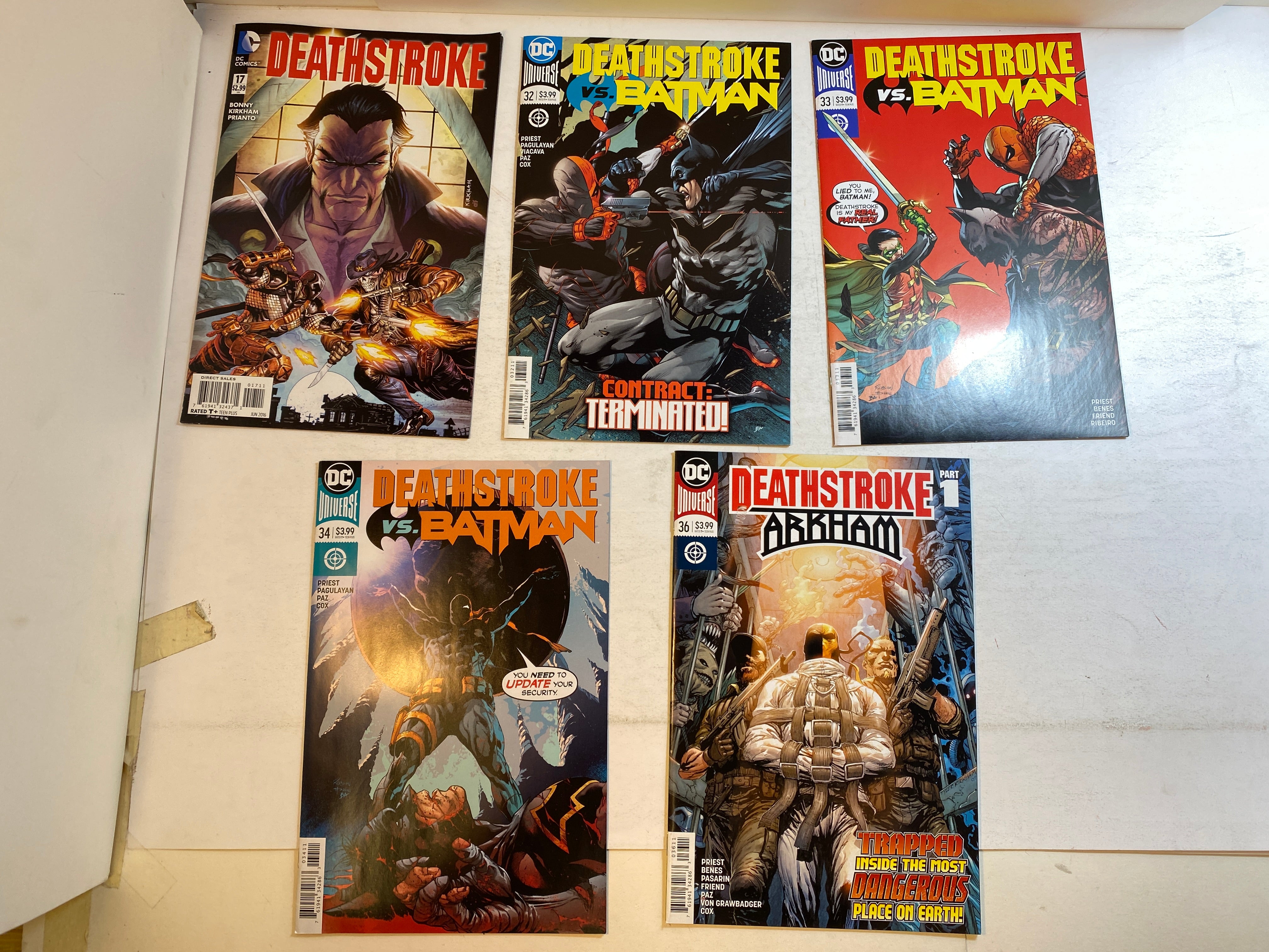 Lot of 9 Deathstroke DC Comics 2016-2019