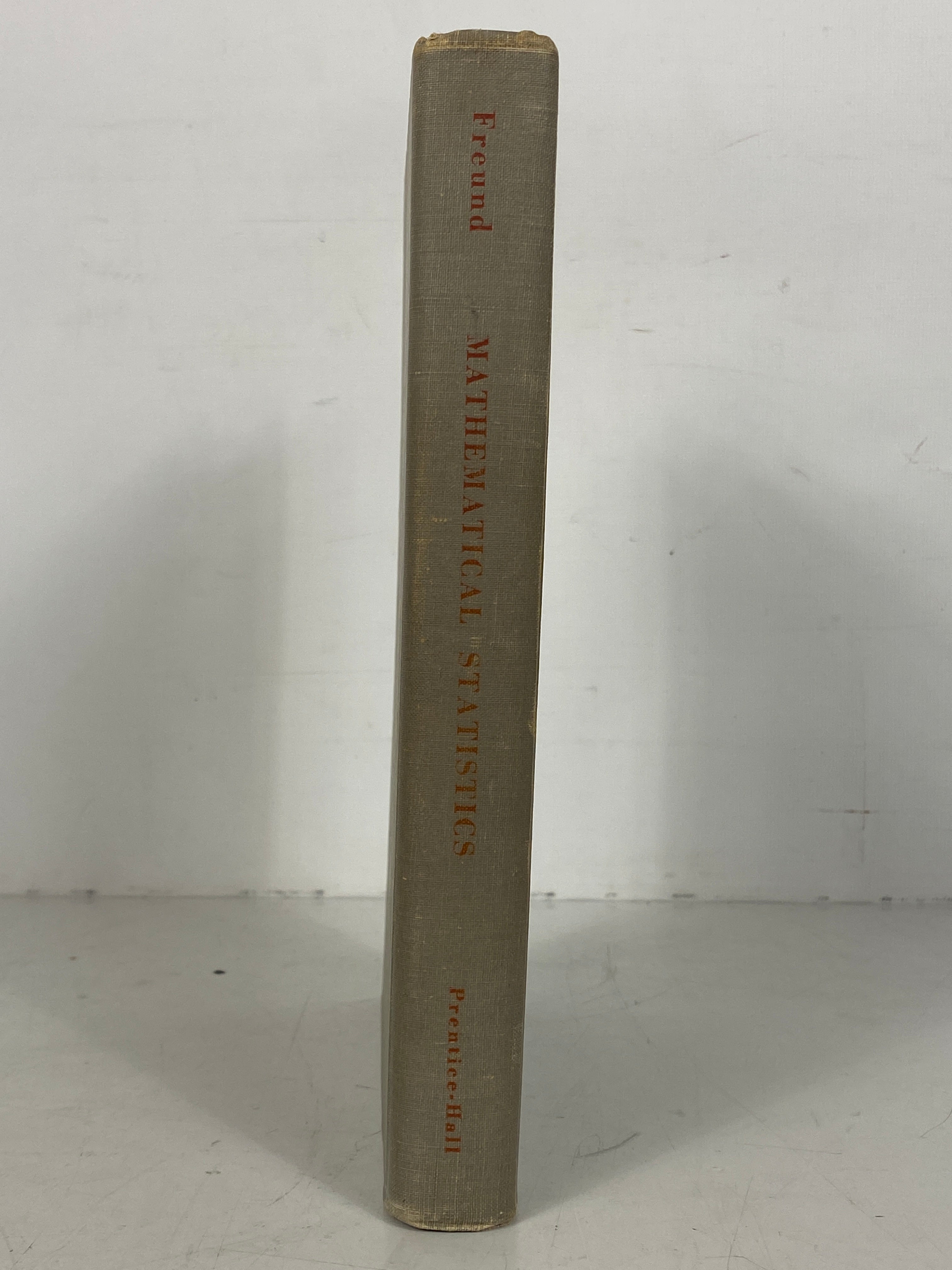 Mathematical Statistics by John Freund 1962 Vintage HC Textbook