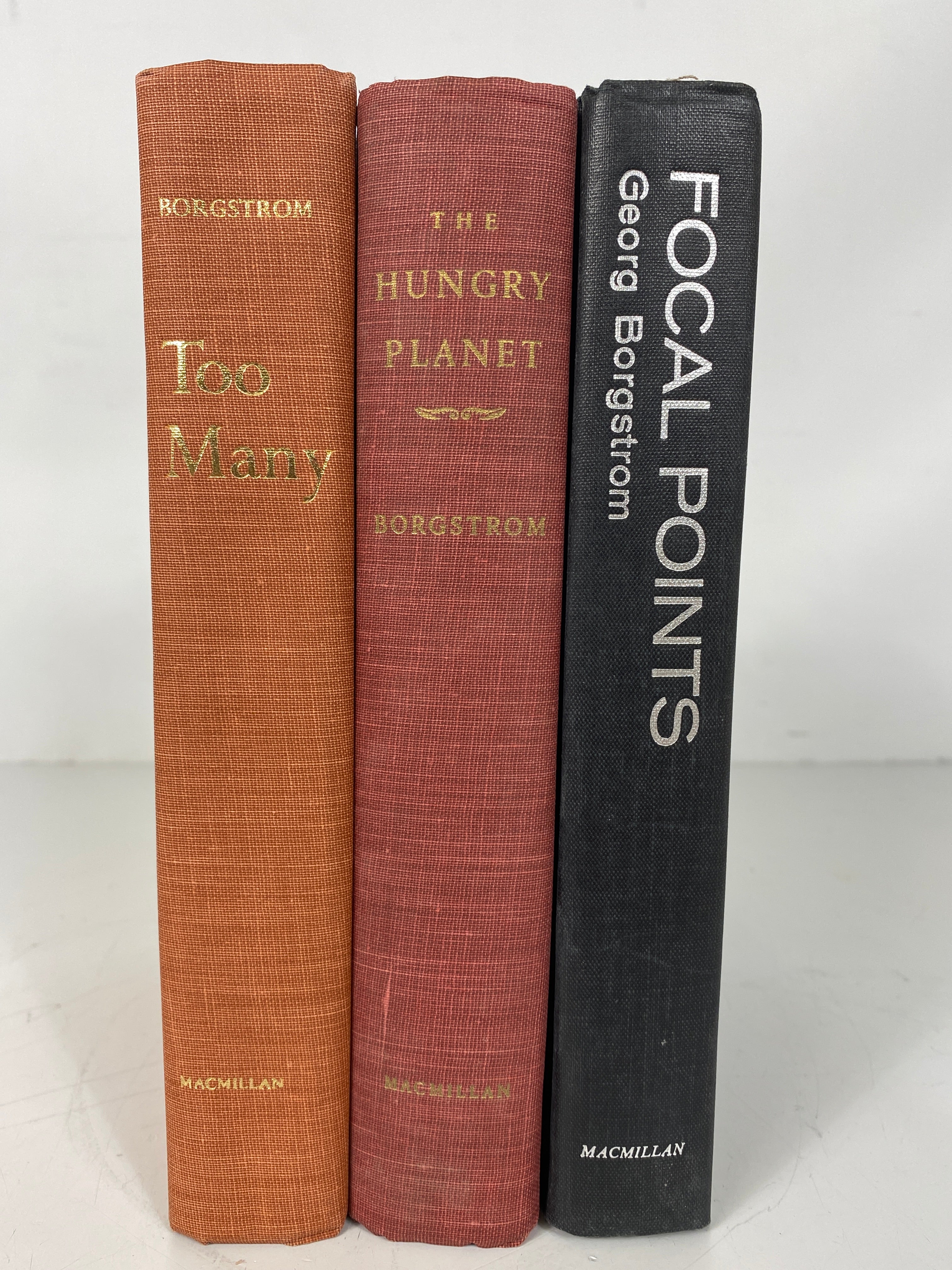 3 G. Borgstrom: Too Many/The Hungry Planet/Focal Points Inscribed 1st Print HCDJ