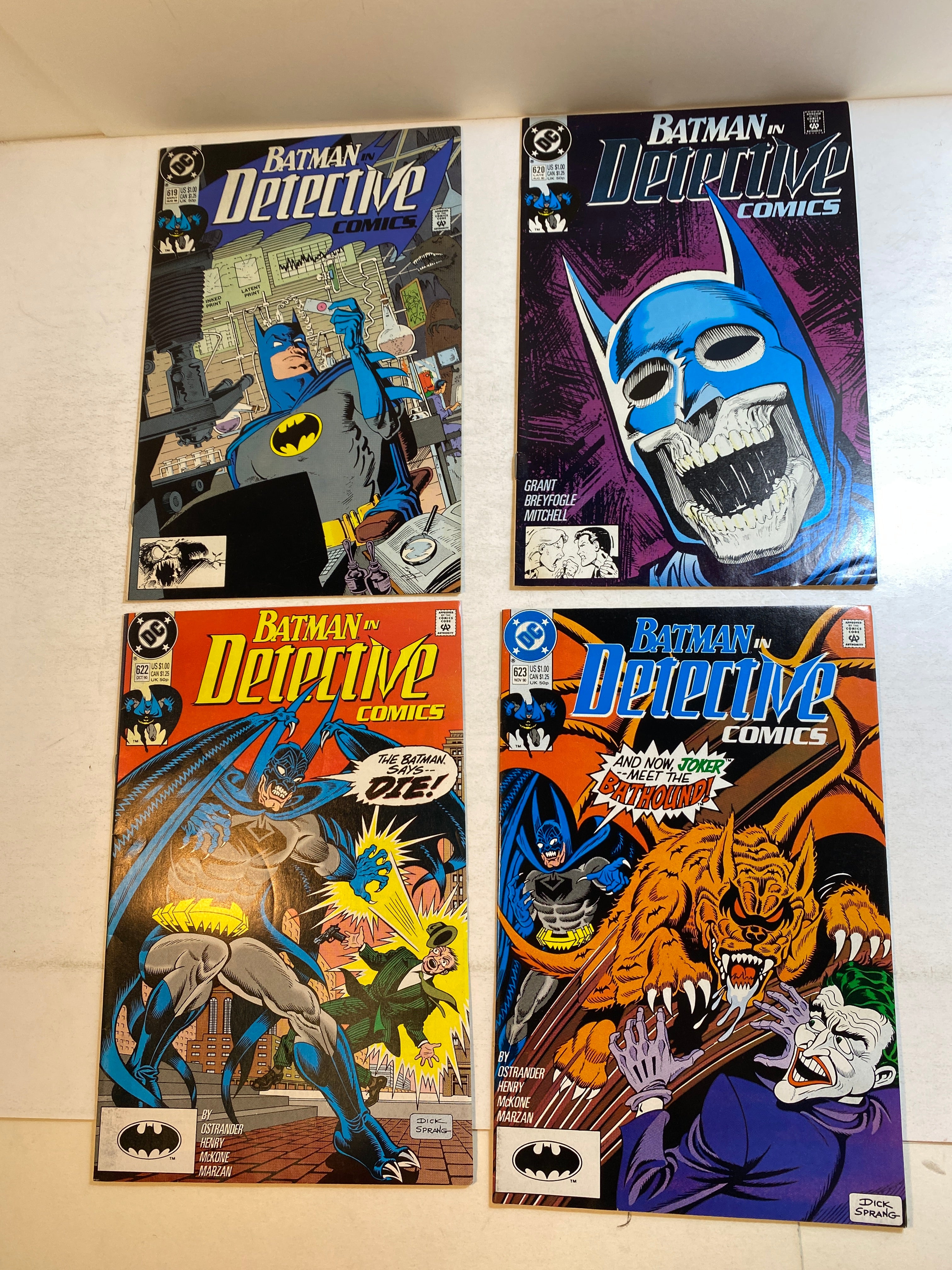 Lot of 9 Batman Detective Comics DC 1984-1990