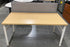 Wooden Rectangular Laminate Top Table w/ Bulletin Board Back