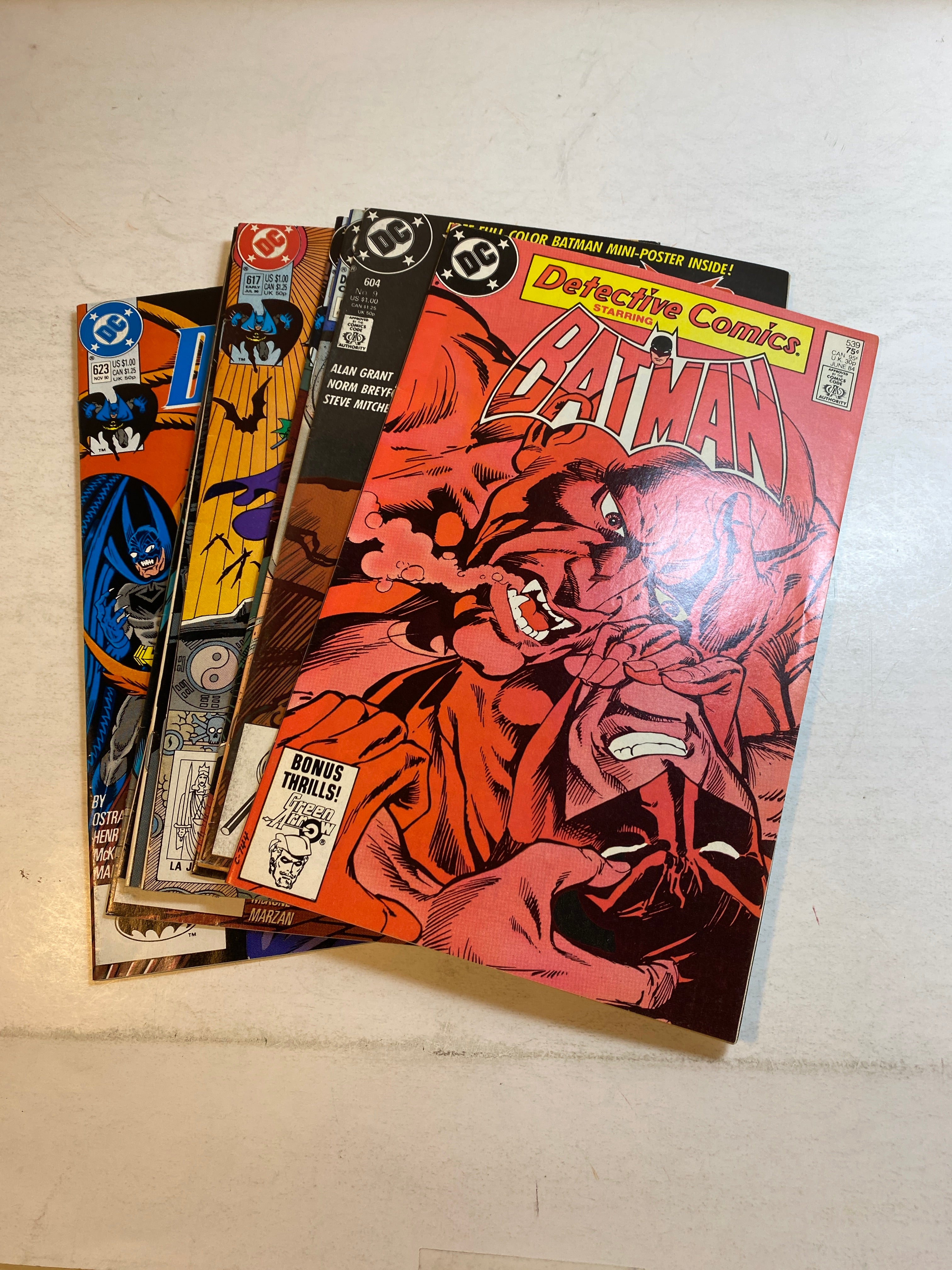 Lot of 9 Batman Detective Comics DC 1984-1990