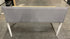 Wooden Rectangular Laminate Top Table w/ Bulletin Board Back