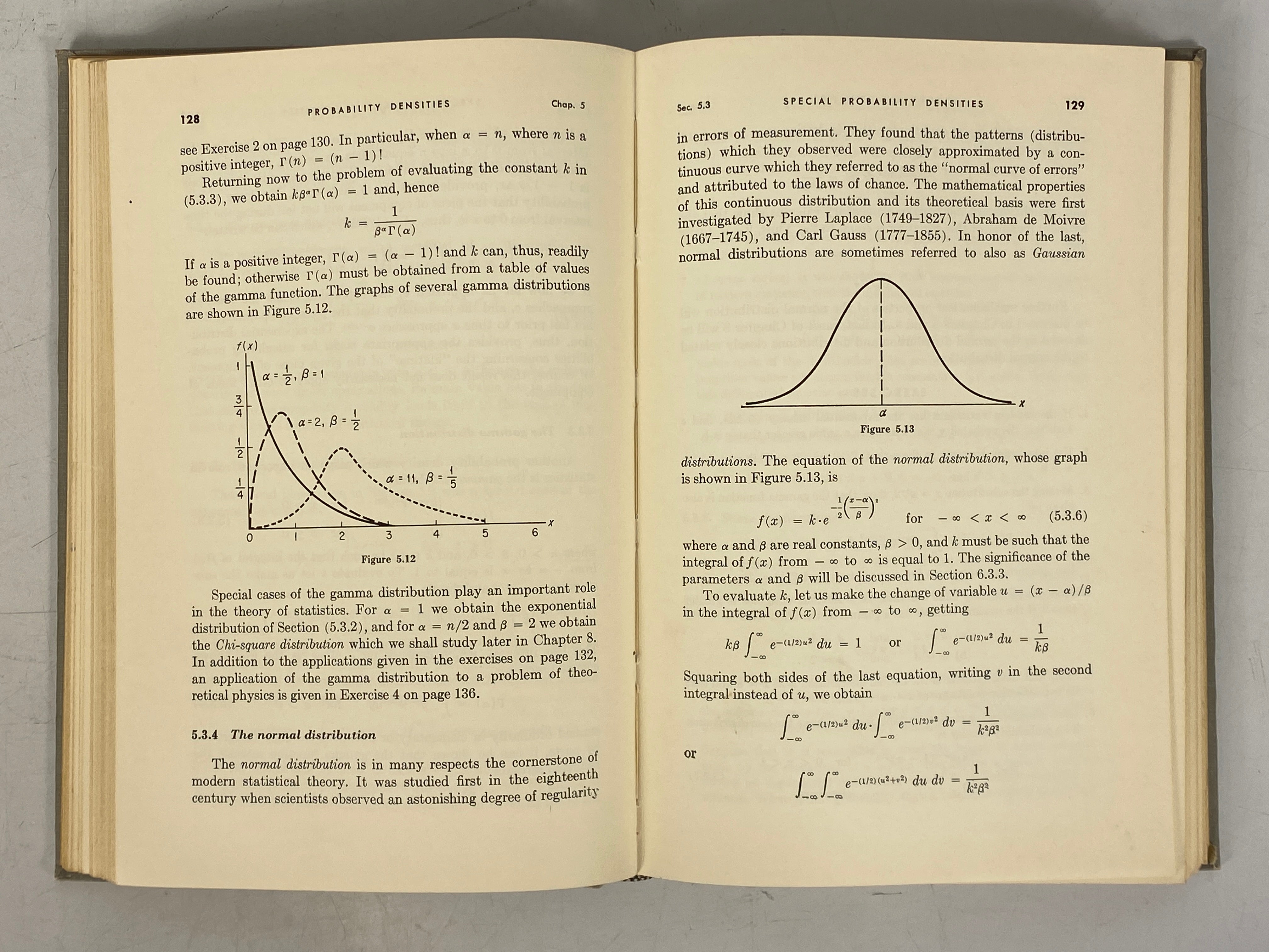 Mathematical Statistics by John Freund 1962 Vintage HC Textbook