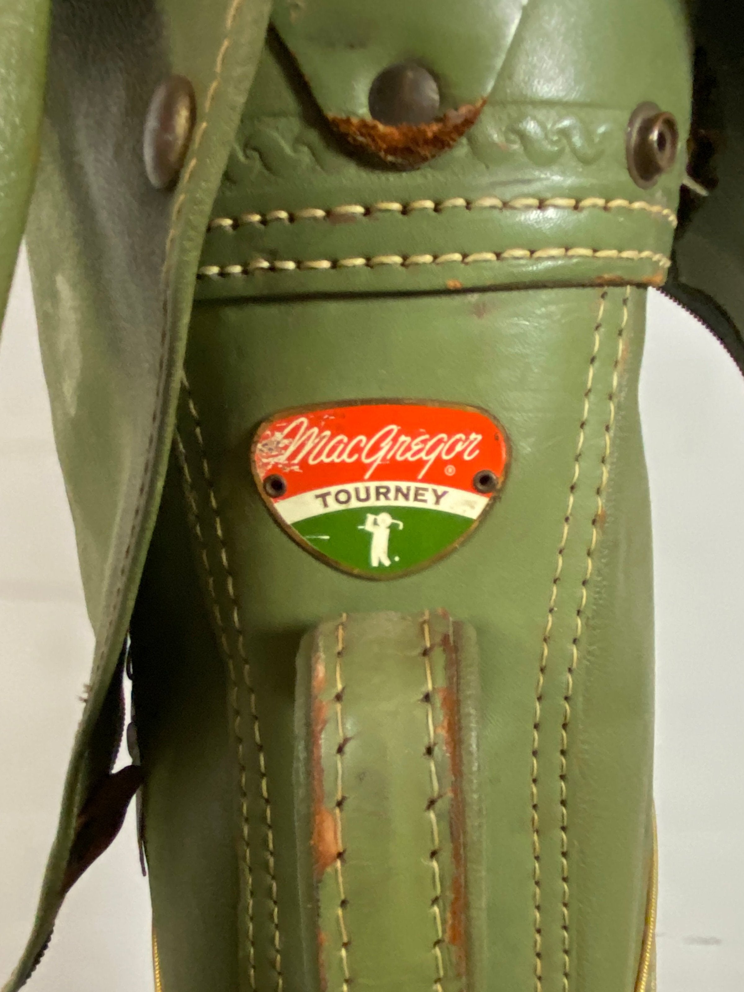 Vintage Green MacGregor Golf Bag with Cover