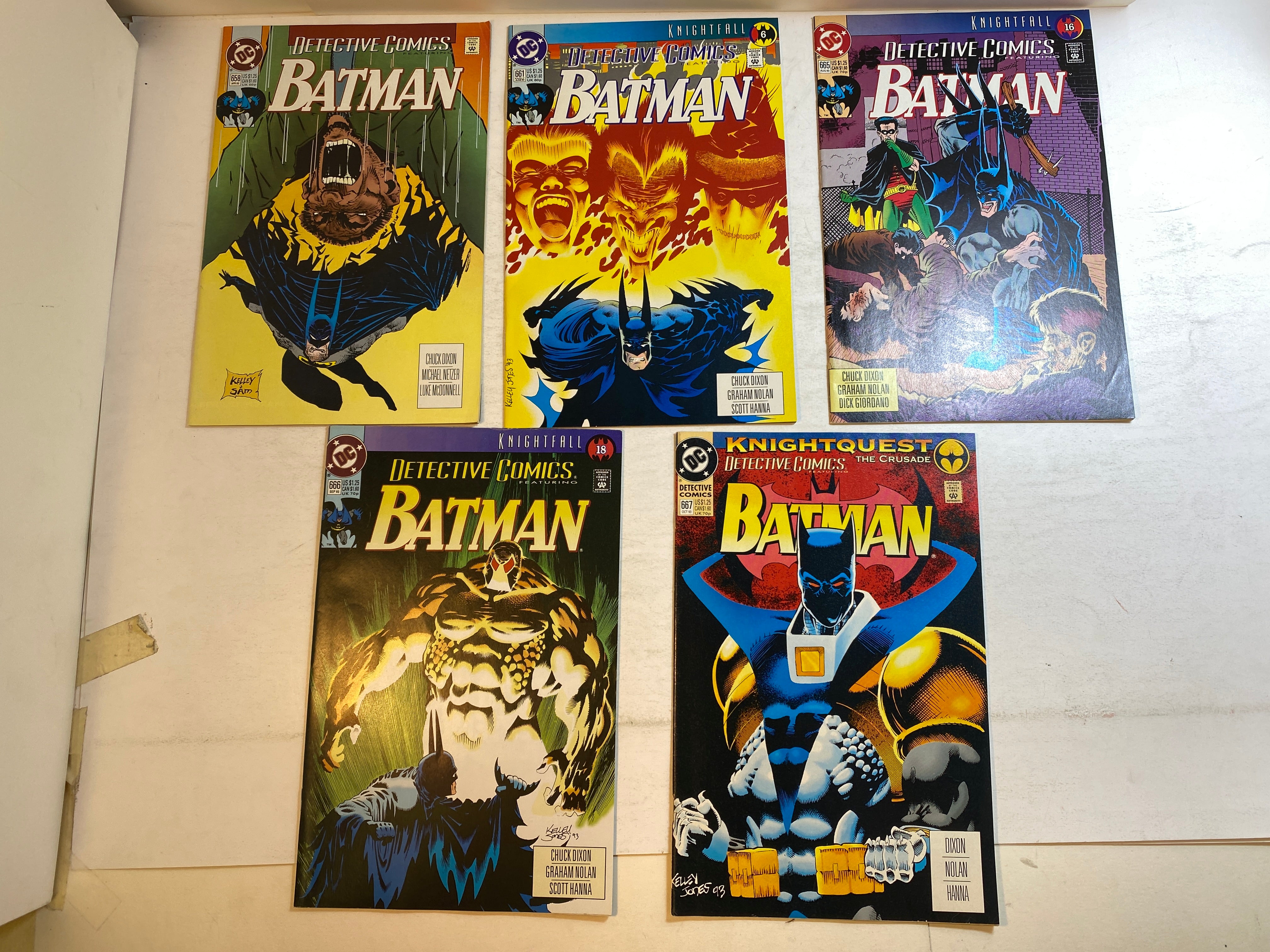 Lot of 10 Batman Detective Comics DC 1993-1994