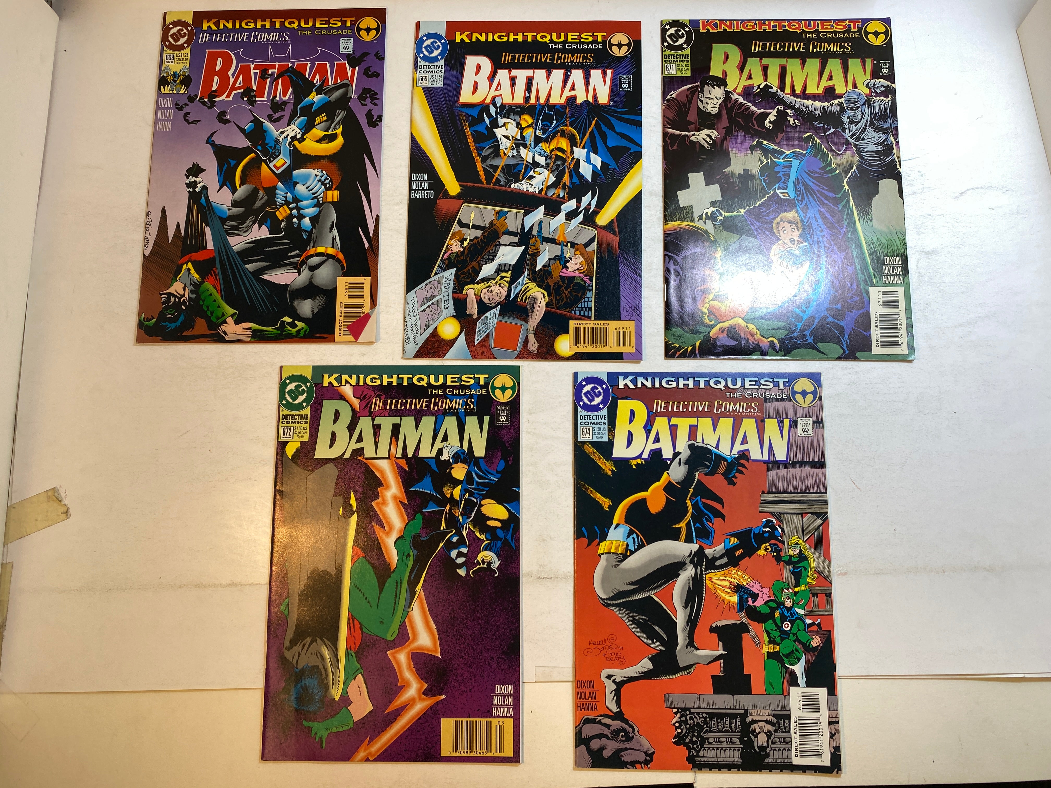 Lot of 10 Batman Detective Comics DC 1993-1994