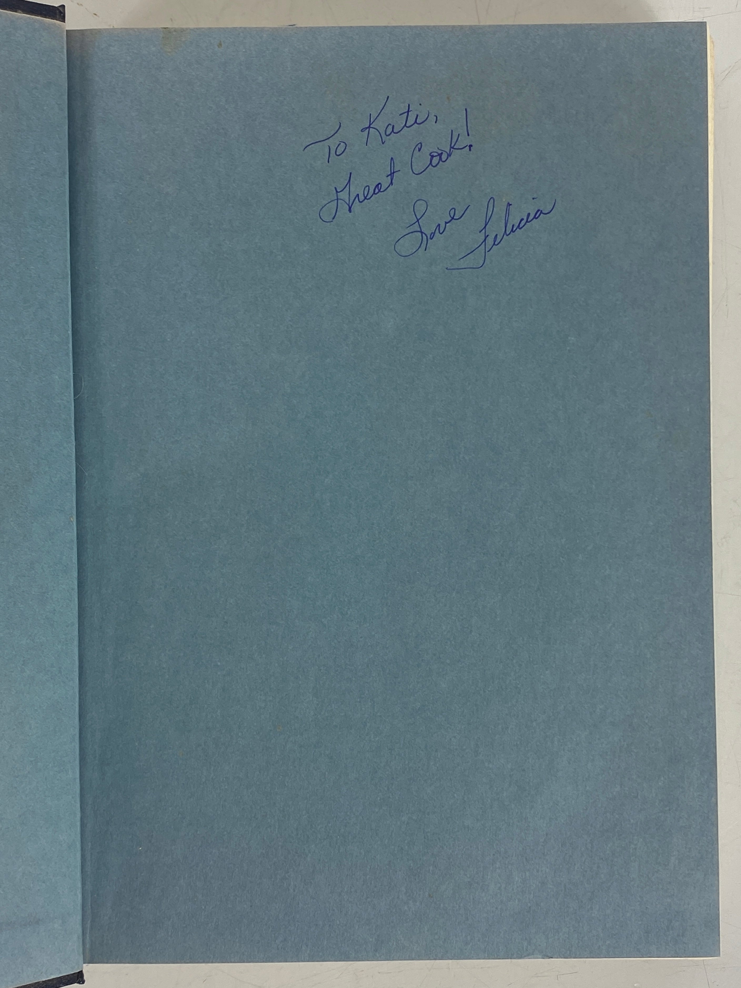 The Congressional Club Cook Book 1987 Signed by Former MI Rep Fred Upton HC