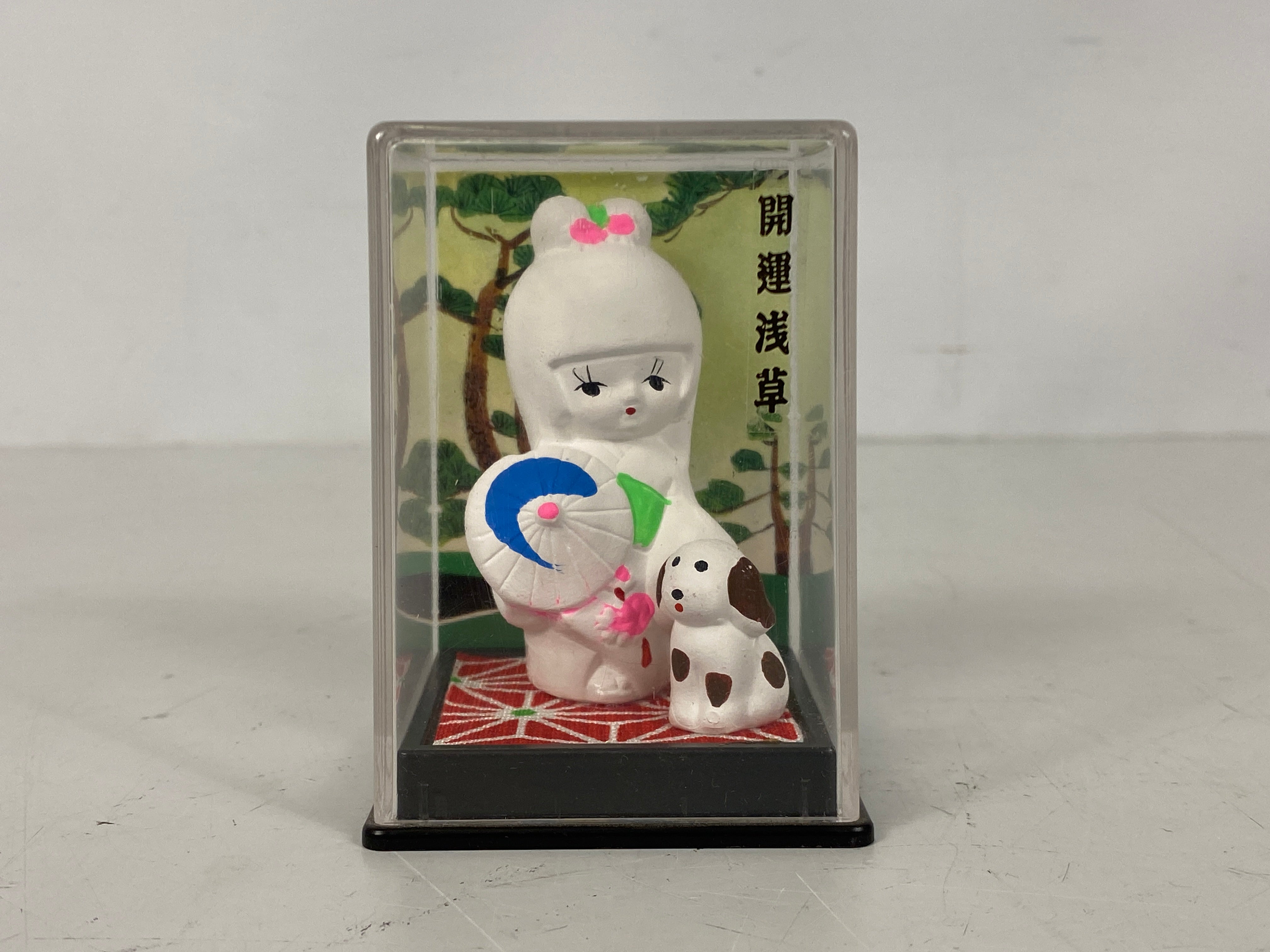 Ceramic Japanese Hakata Doll in Plastic Case #2