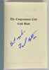 The Congressional Club Cook Book 1987 Signed by Former MI Rep Fred Upton HC