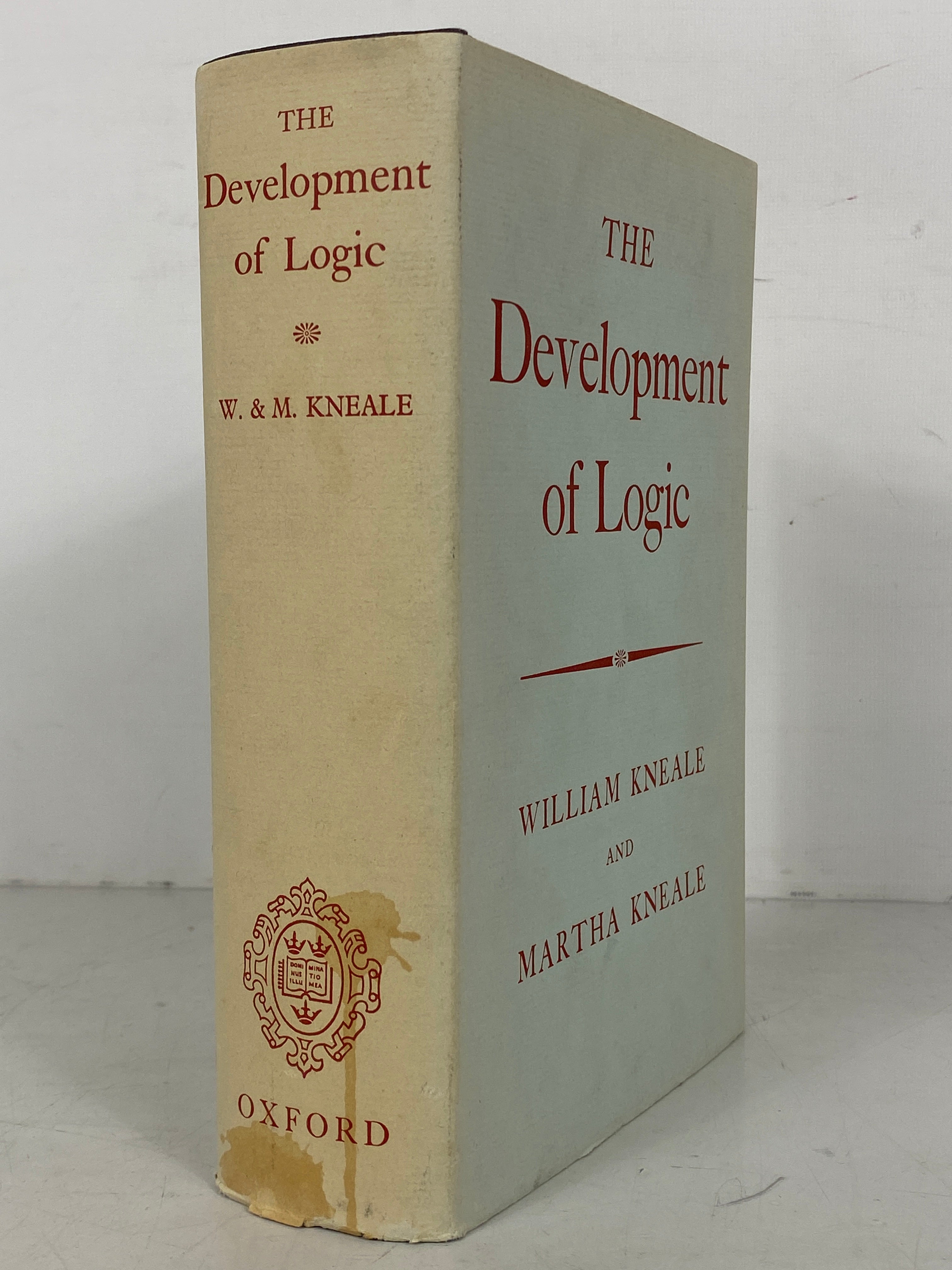 The Development of Logic by William/Martha Kneale 1971 Corrected Edition HC DJ