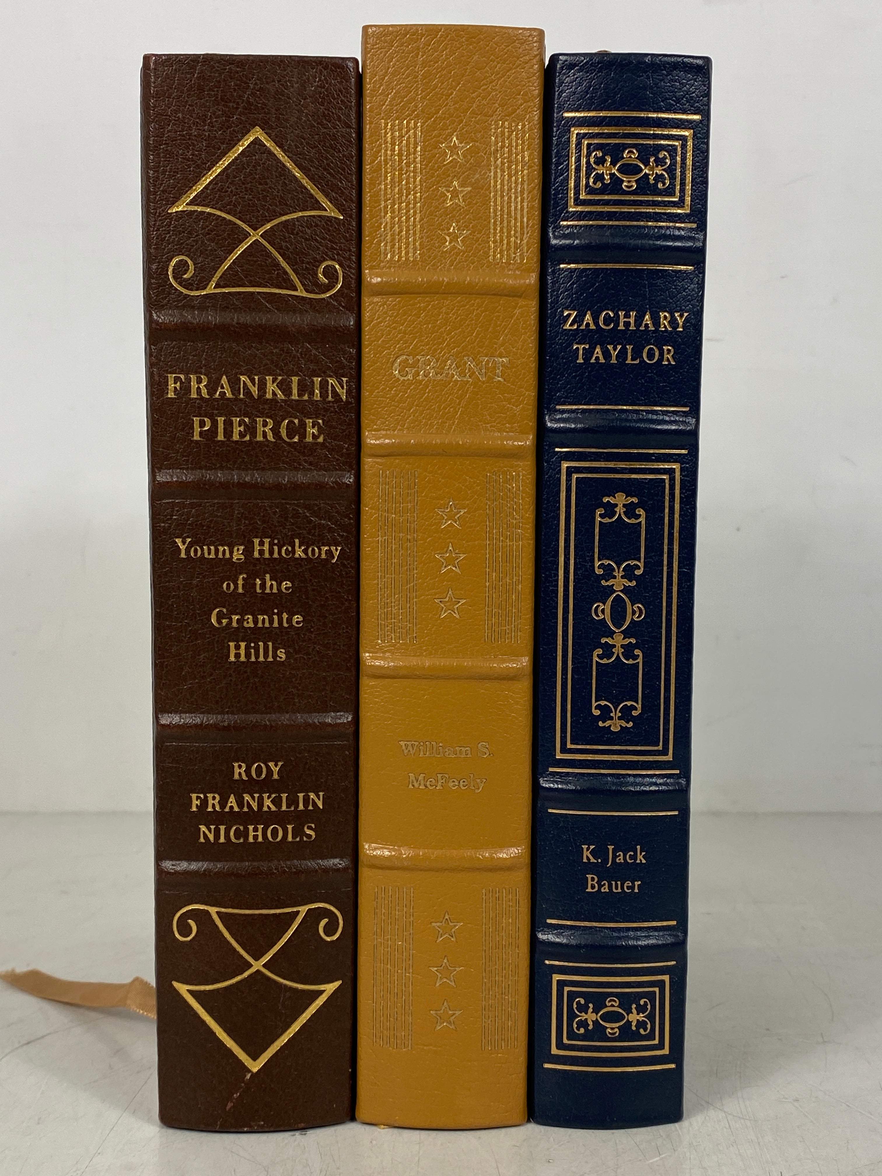 3 Easton Press Library of the Presidents: Pierce/Grant/Taylor Leather Bound