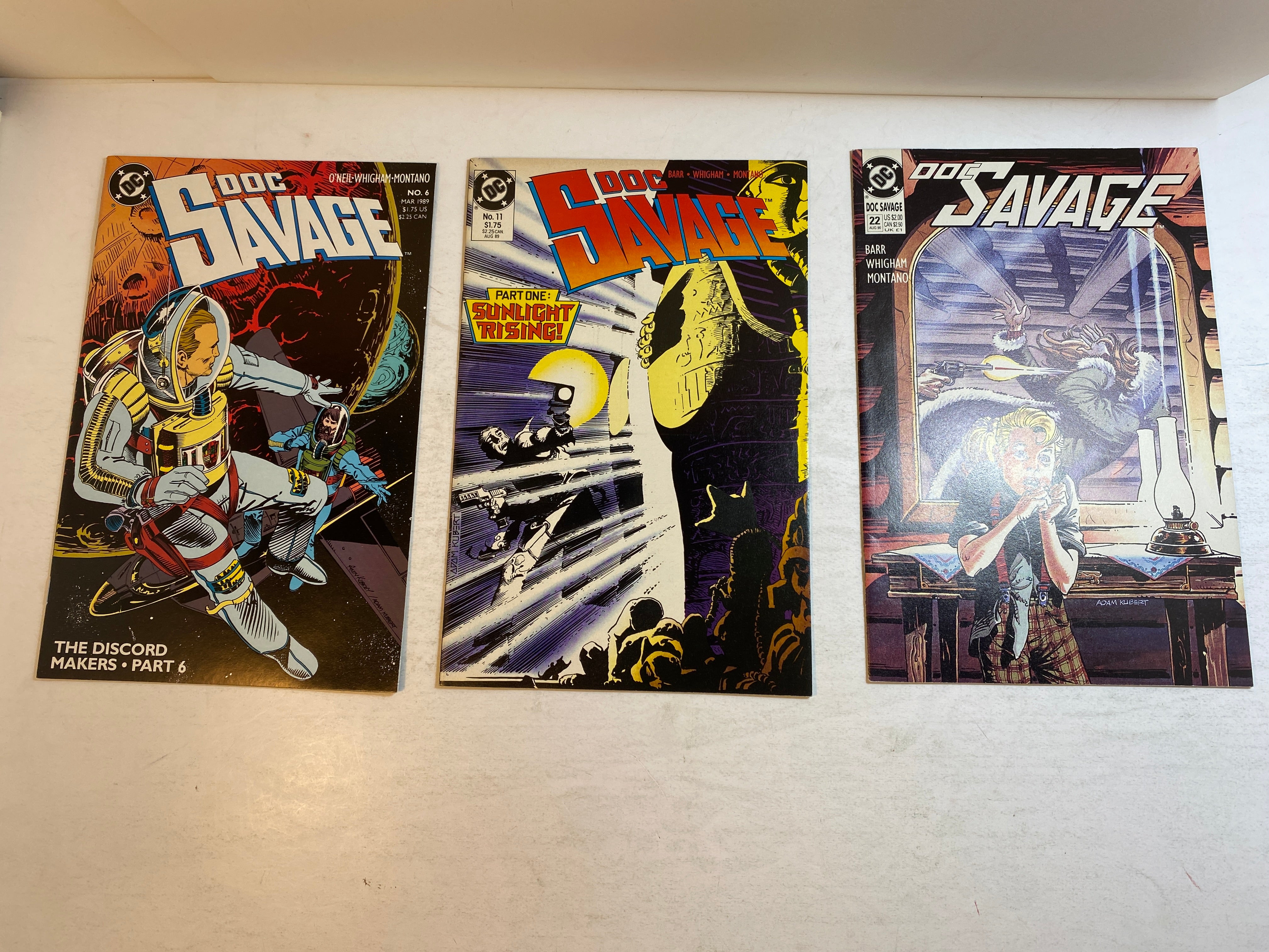 Lot of 3 Doc Savage DC Comics 1989-1990