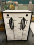 White and Black Electronic Charger Cart