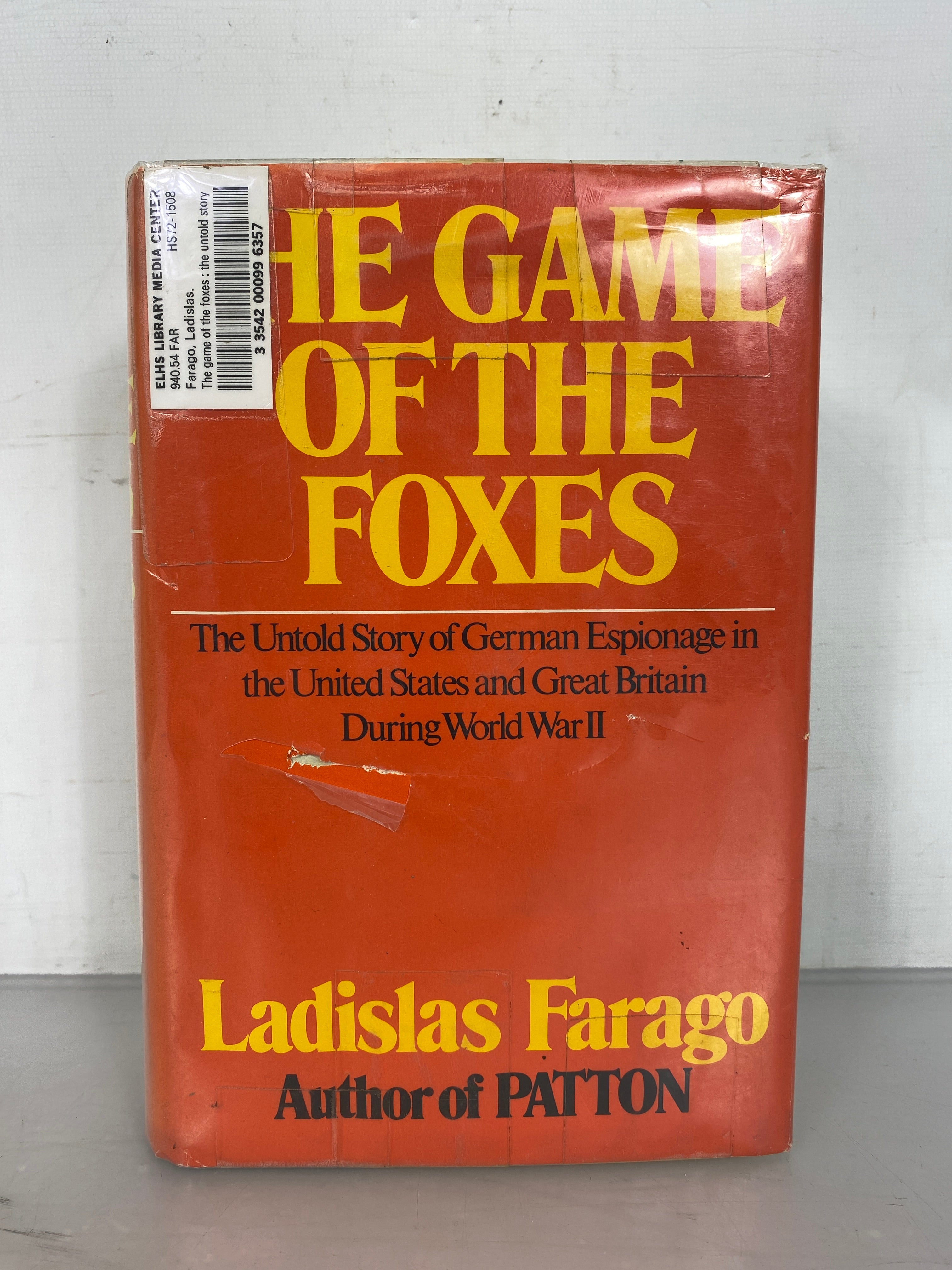 Lot of 2 The Game of the Foxes 1971 / The Broken Seal 1967 Ladislas Farago HC DJ