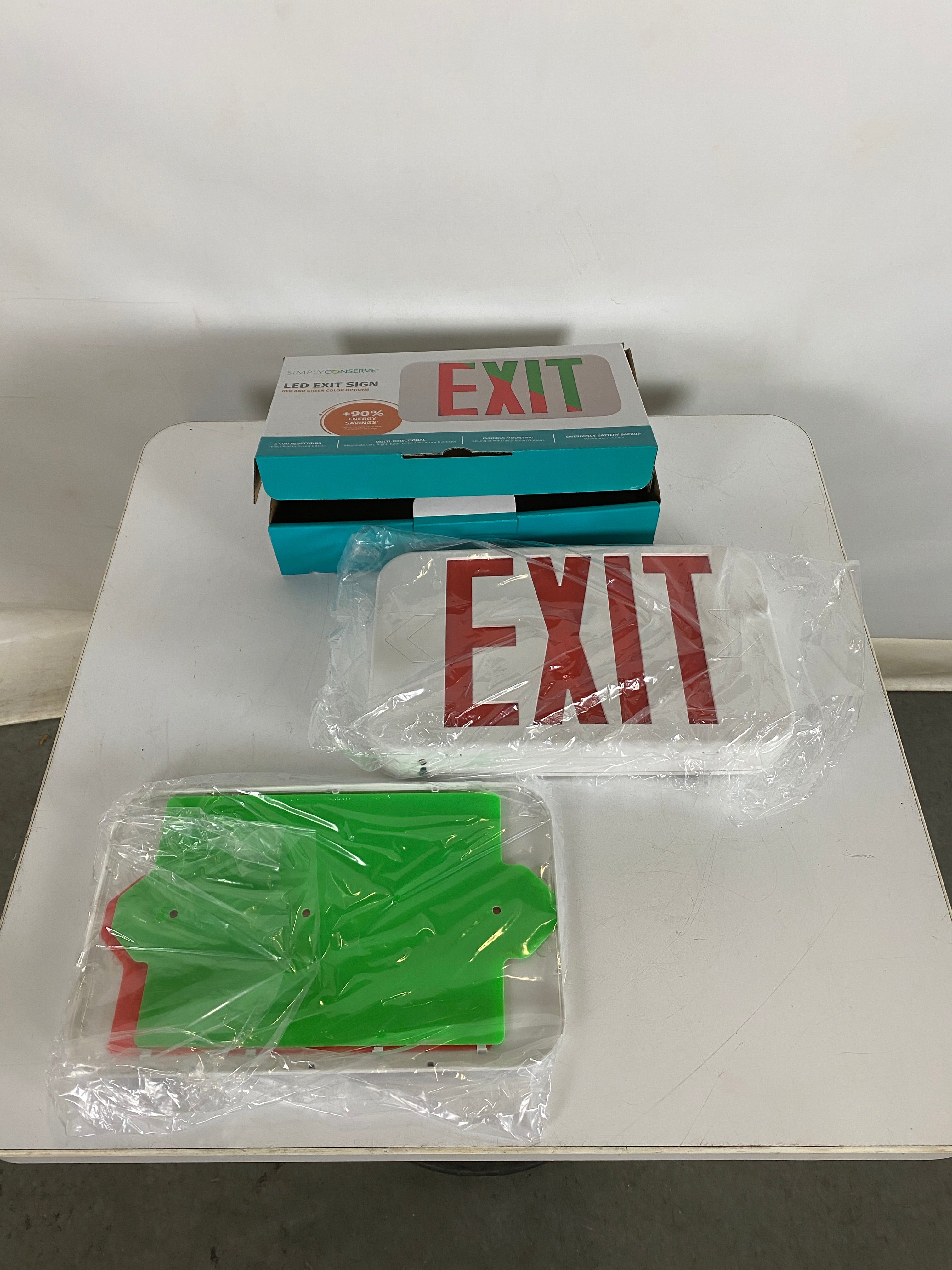 SimplyConserve Dual Color LED Exit Sign