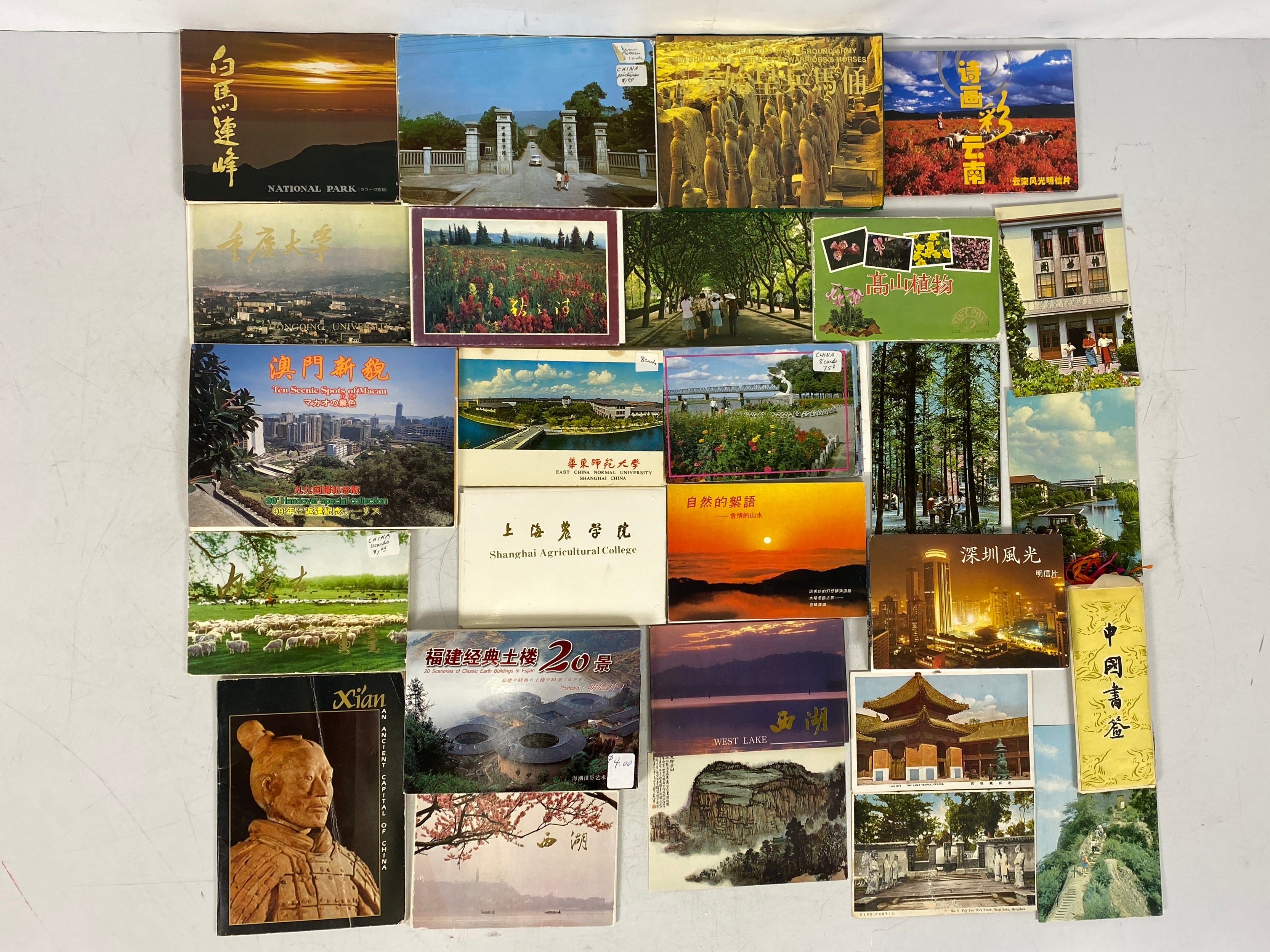 Lot of China Postcards and Travel Ephemera