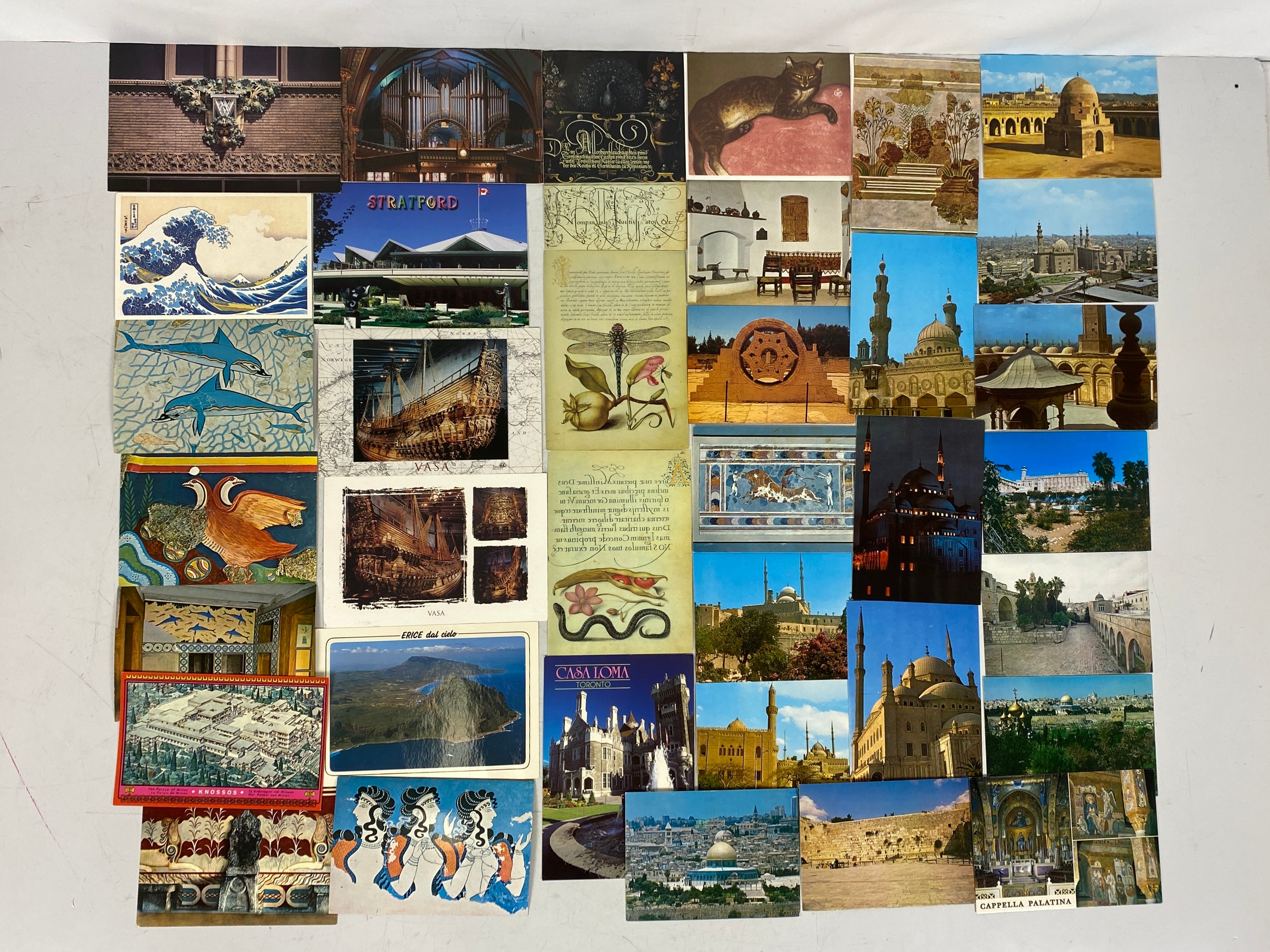 Lot of International Postcards and Travel Ephemera