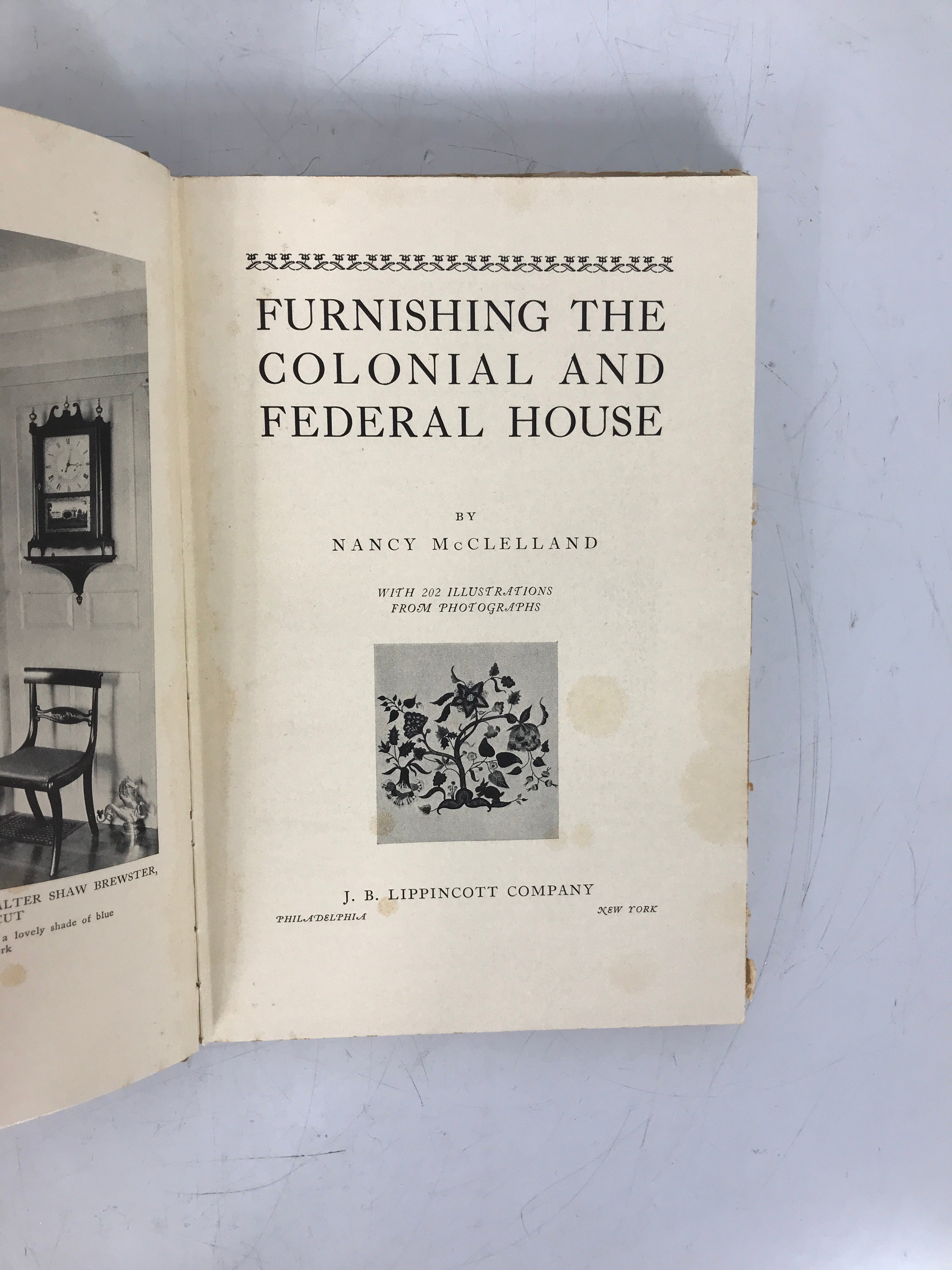 Furnishing the Colonial and Federal House McClelland 1947 Revised Ed HC DJ