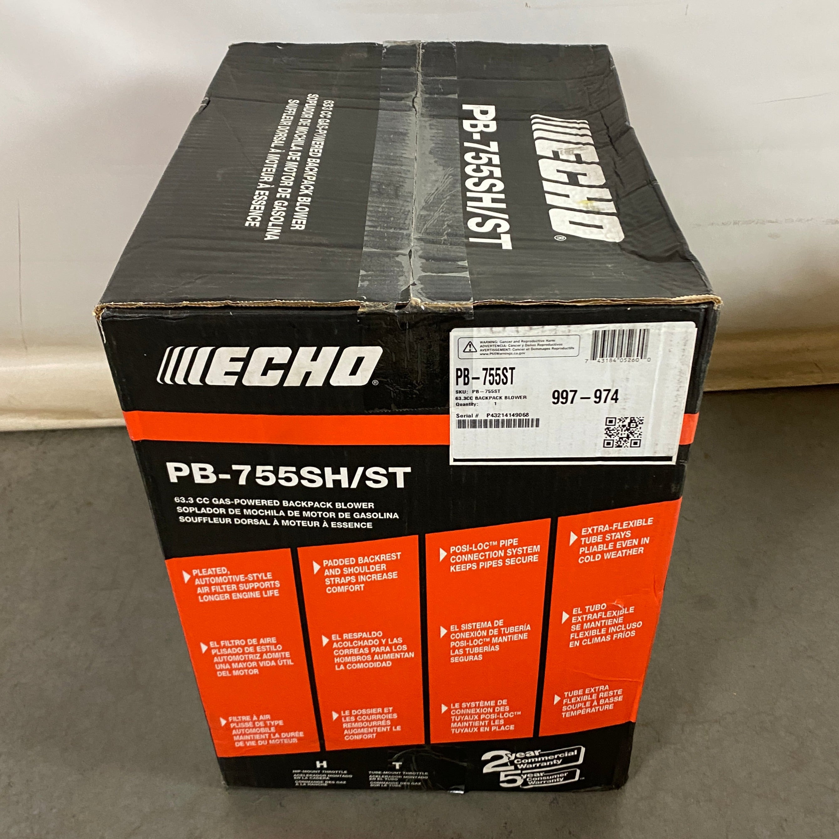 Echo Gas Powered Backpack Blower *New*