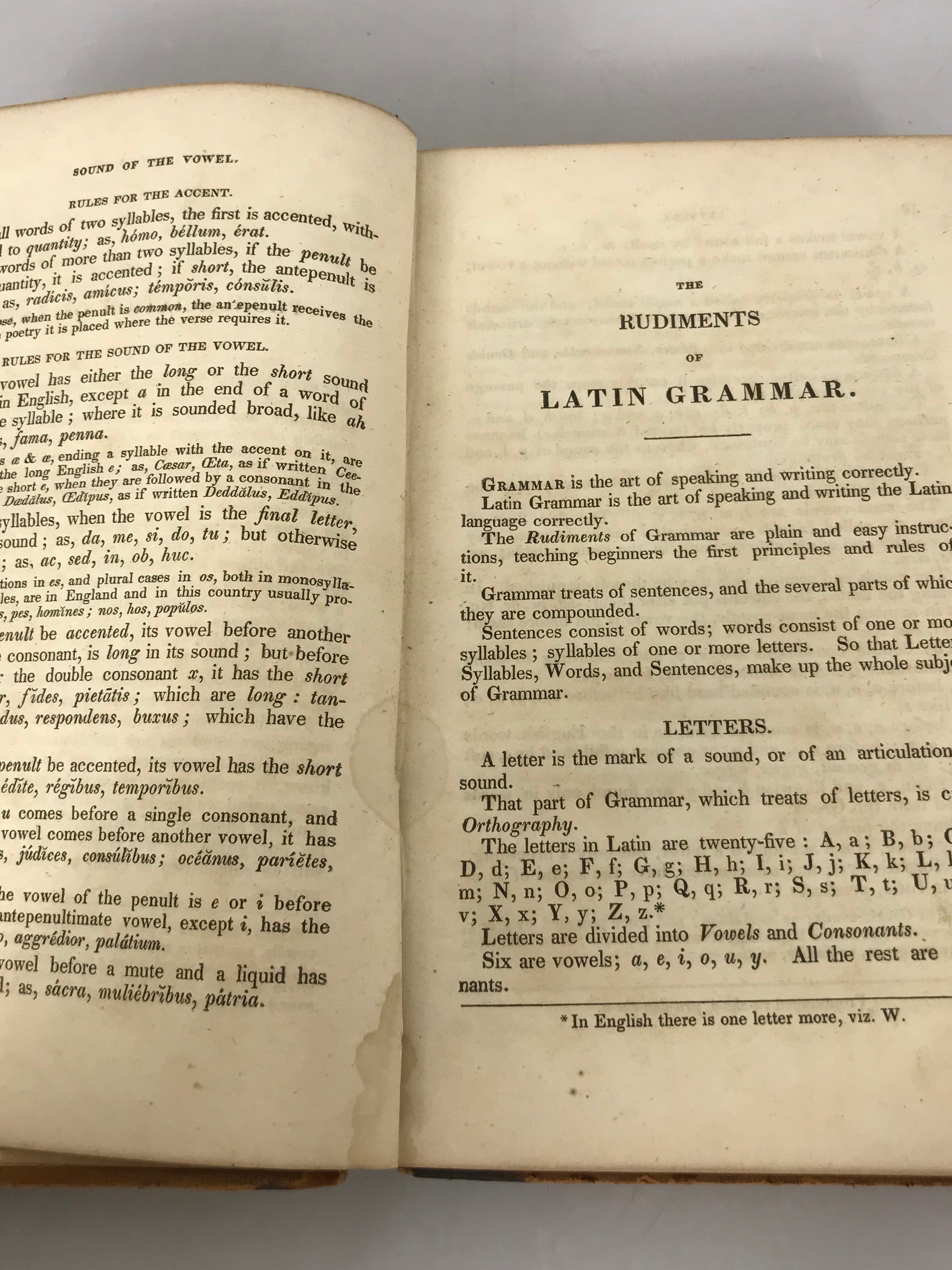 Adam's Latin Grammar by Benjamin Gould 1833