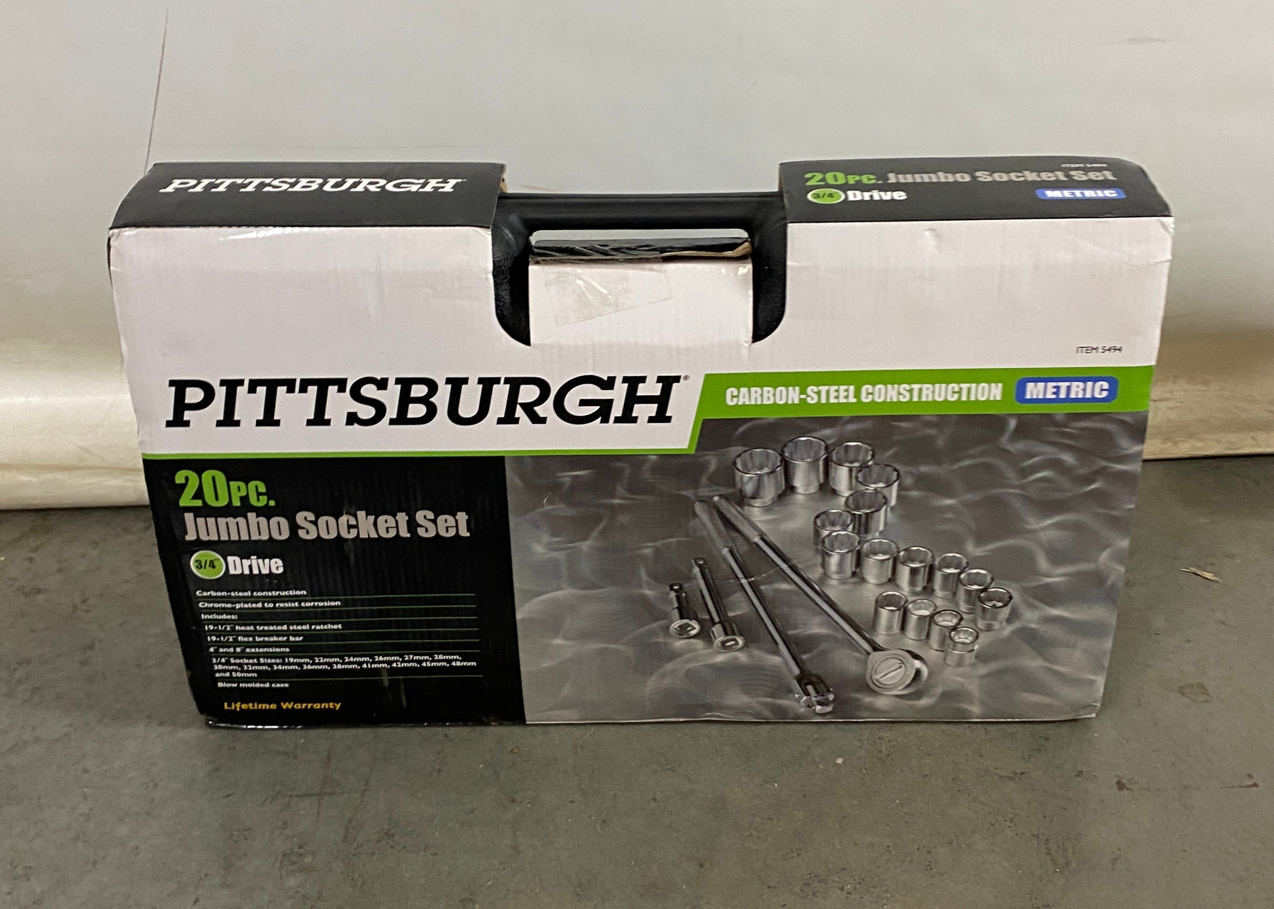 Pittsburgh 20pc Jumbo Socket Set *New*