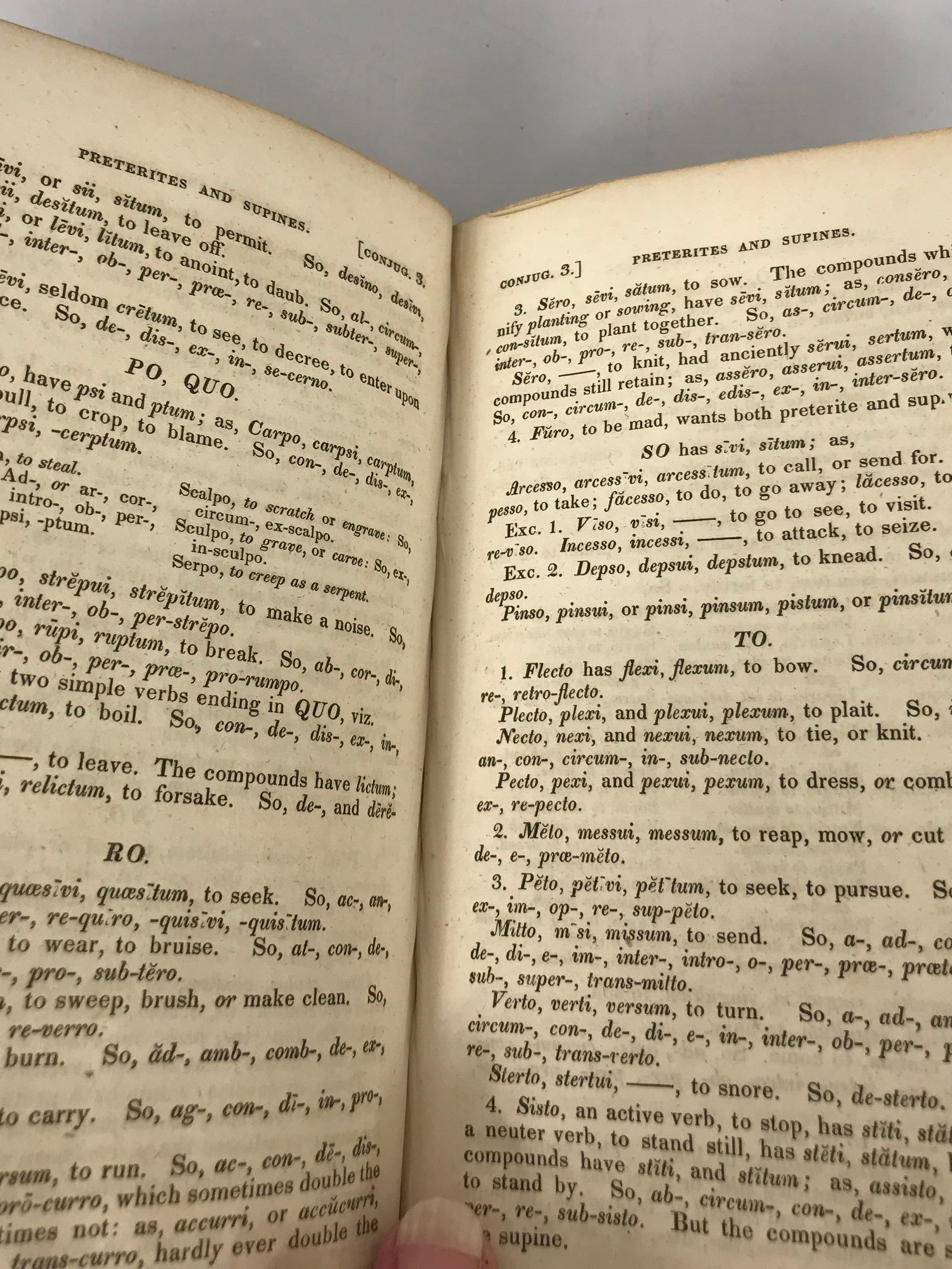 Adam's Latin Grammar by Benjamin Gould 1833