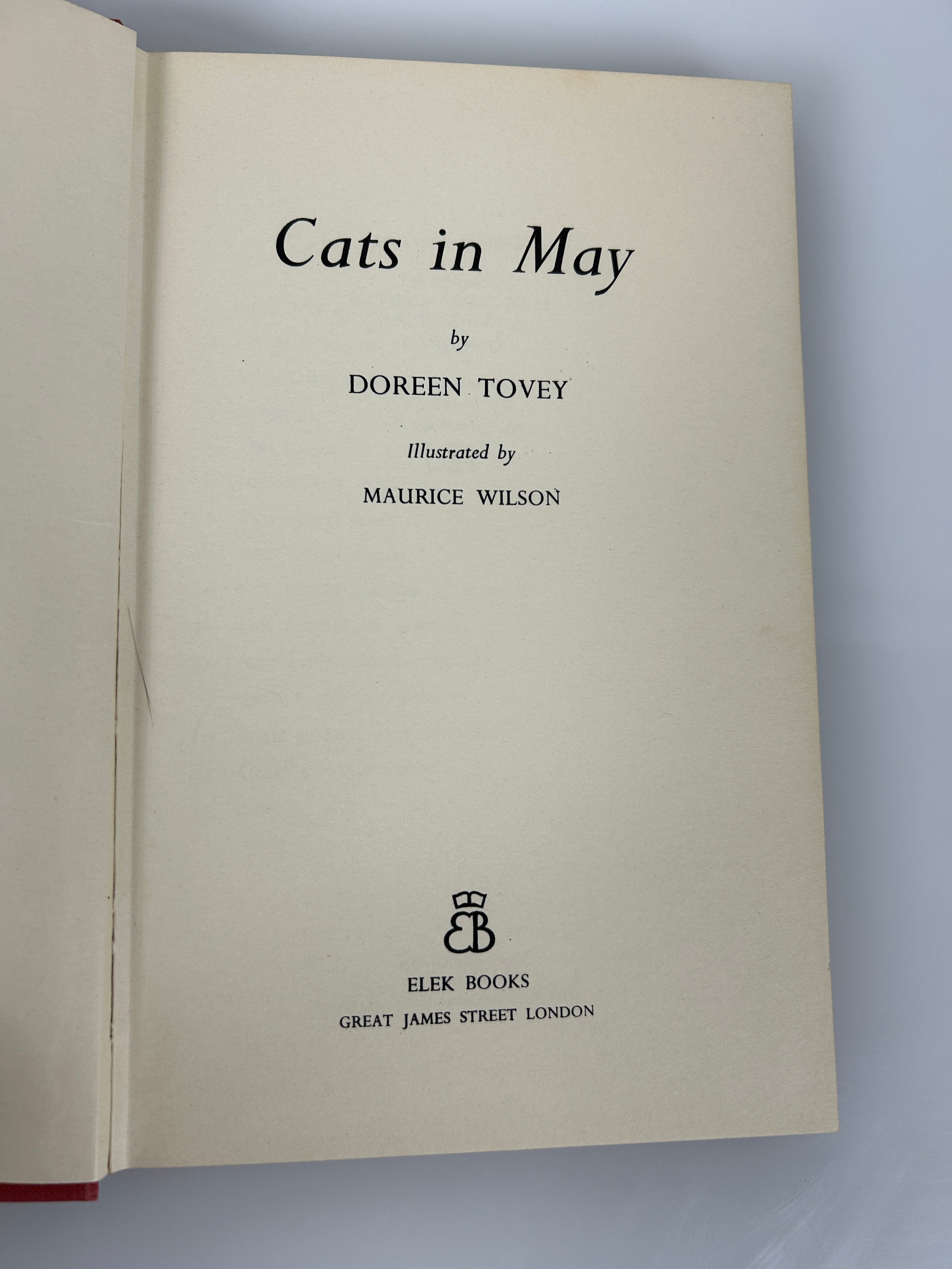 Cats In May Dorean Tovey 1959 HCDJ