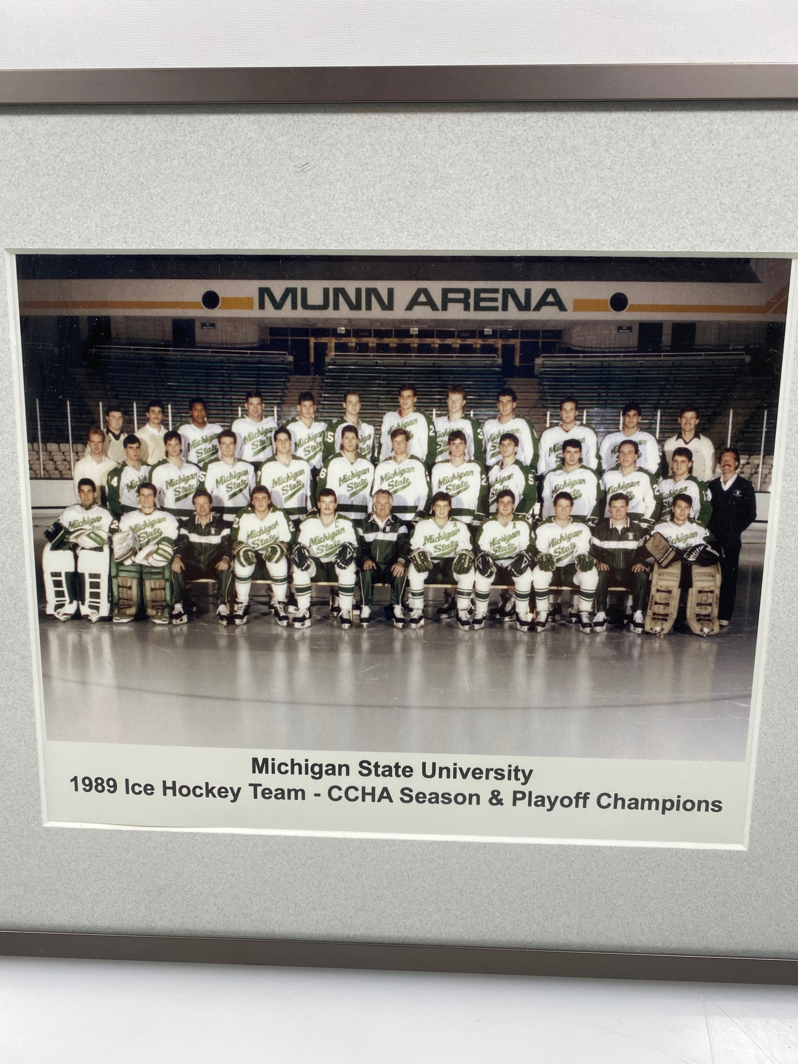 Michigan State University 1989 Ice Hockey Team - CCHA Season & Playoff Champions